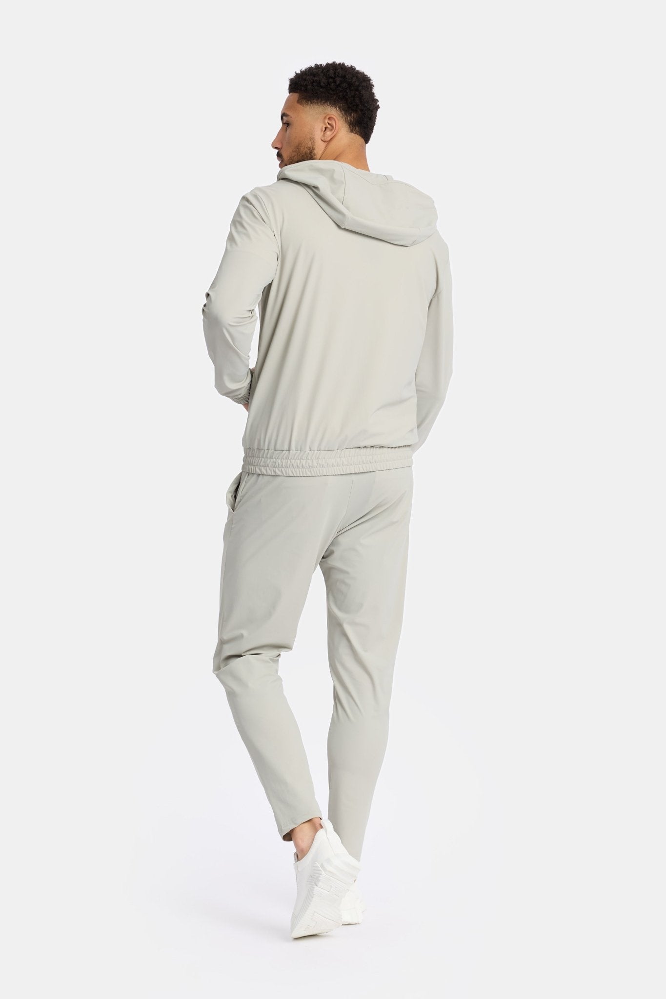 Cloud Grey Hooded Tech Suit - DIMANO