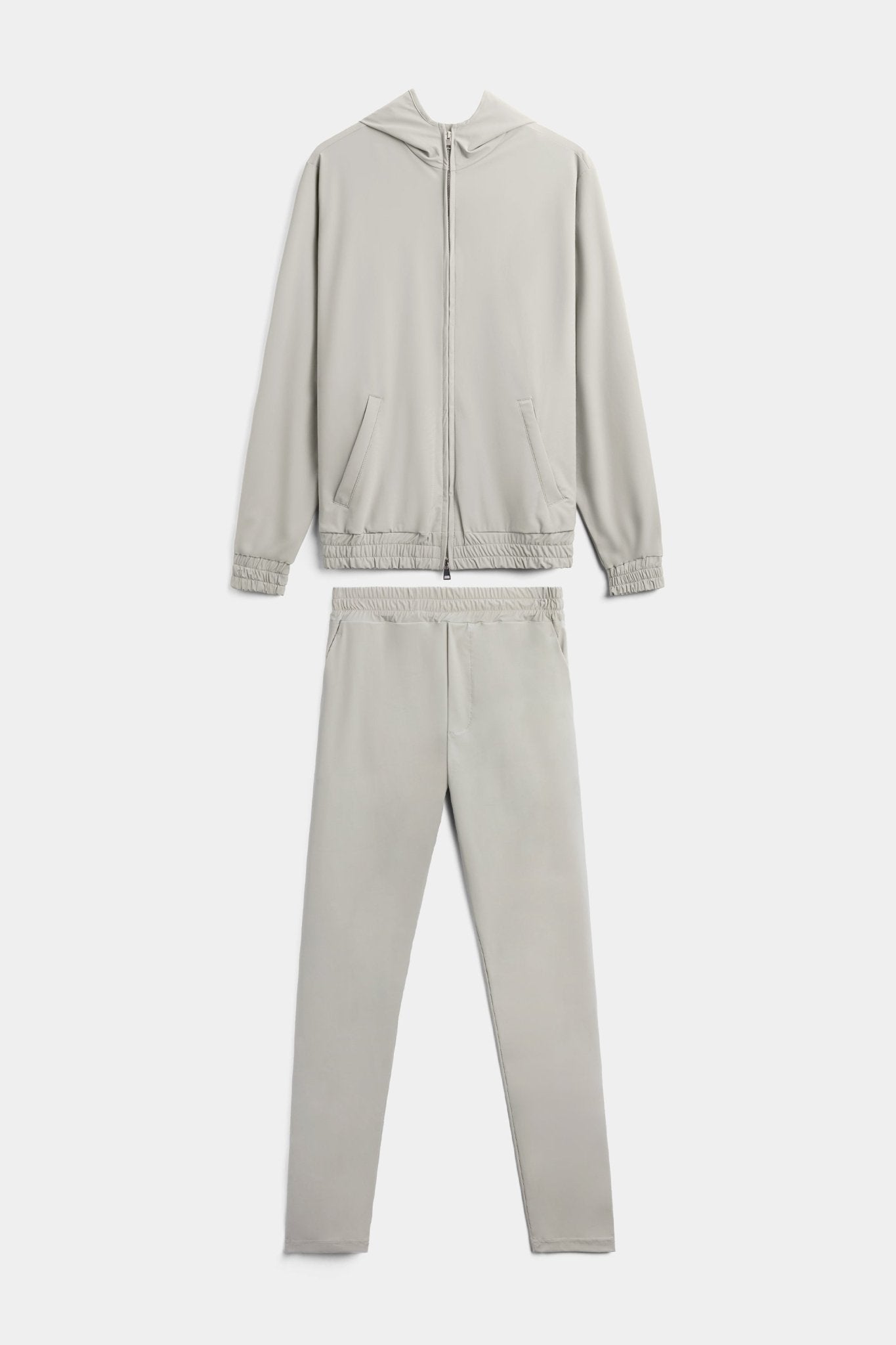 Cloud Grey Hooded Tech Suit - DIMANO