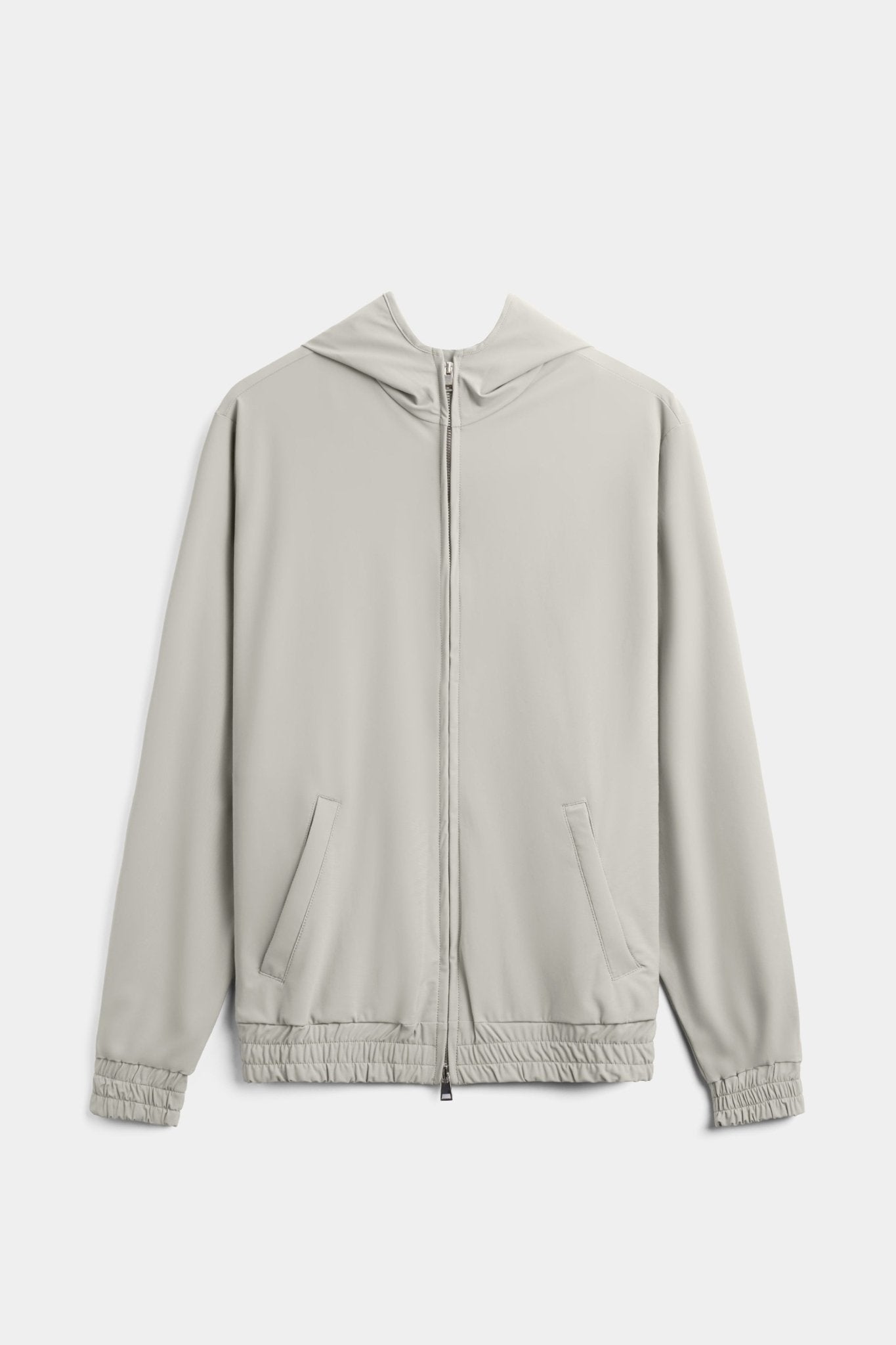 Cloud Grey Hooded Tech Vest - DIMANO