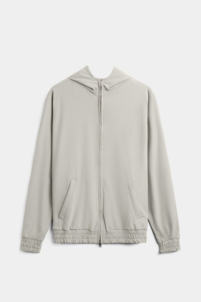 Cloud Grey Hooded Tech Vest