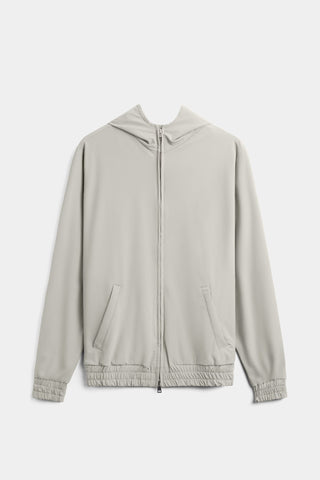 Cloud Grey Hooded Tech Vest
