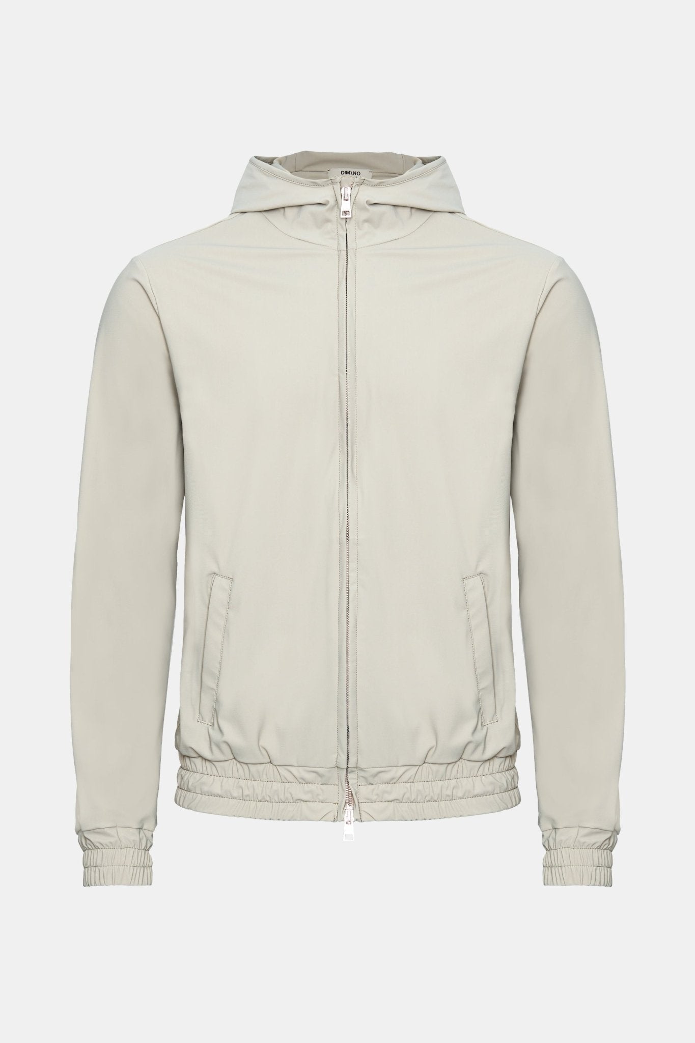 Cloud Grey Hooded Tech Vest - DIMANO