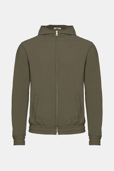 Dark Green Hooded Tech Vest