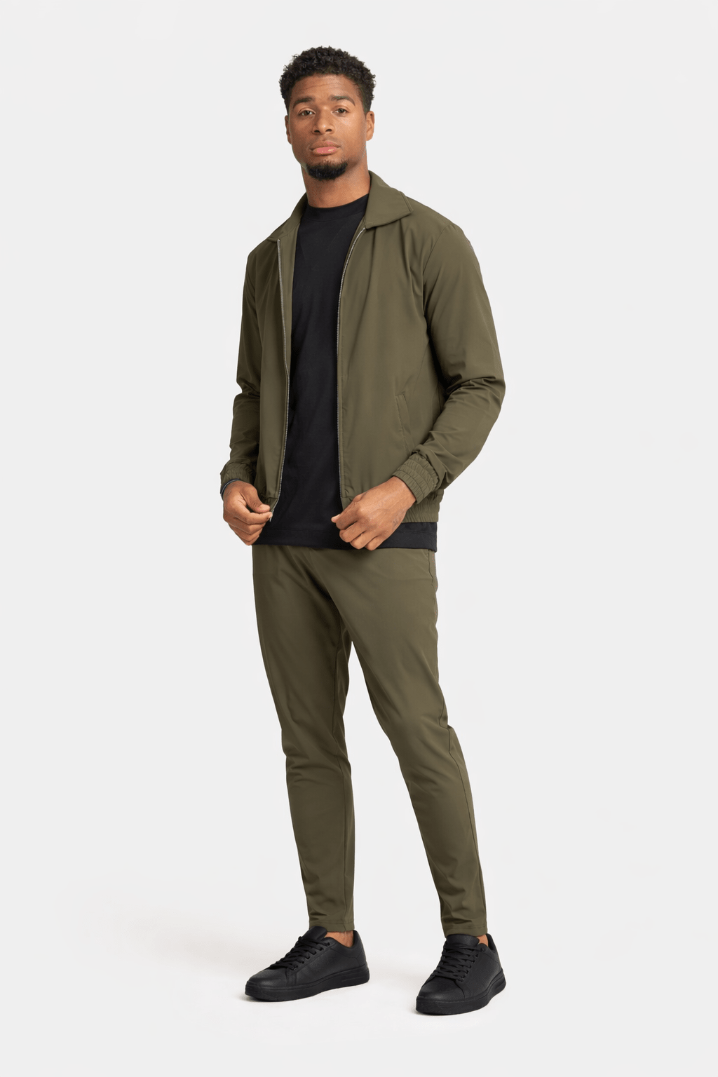 Dark Green Tech Pants - DIMANO