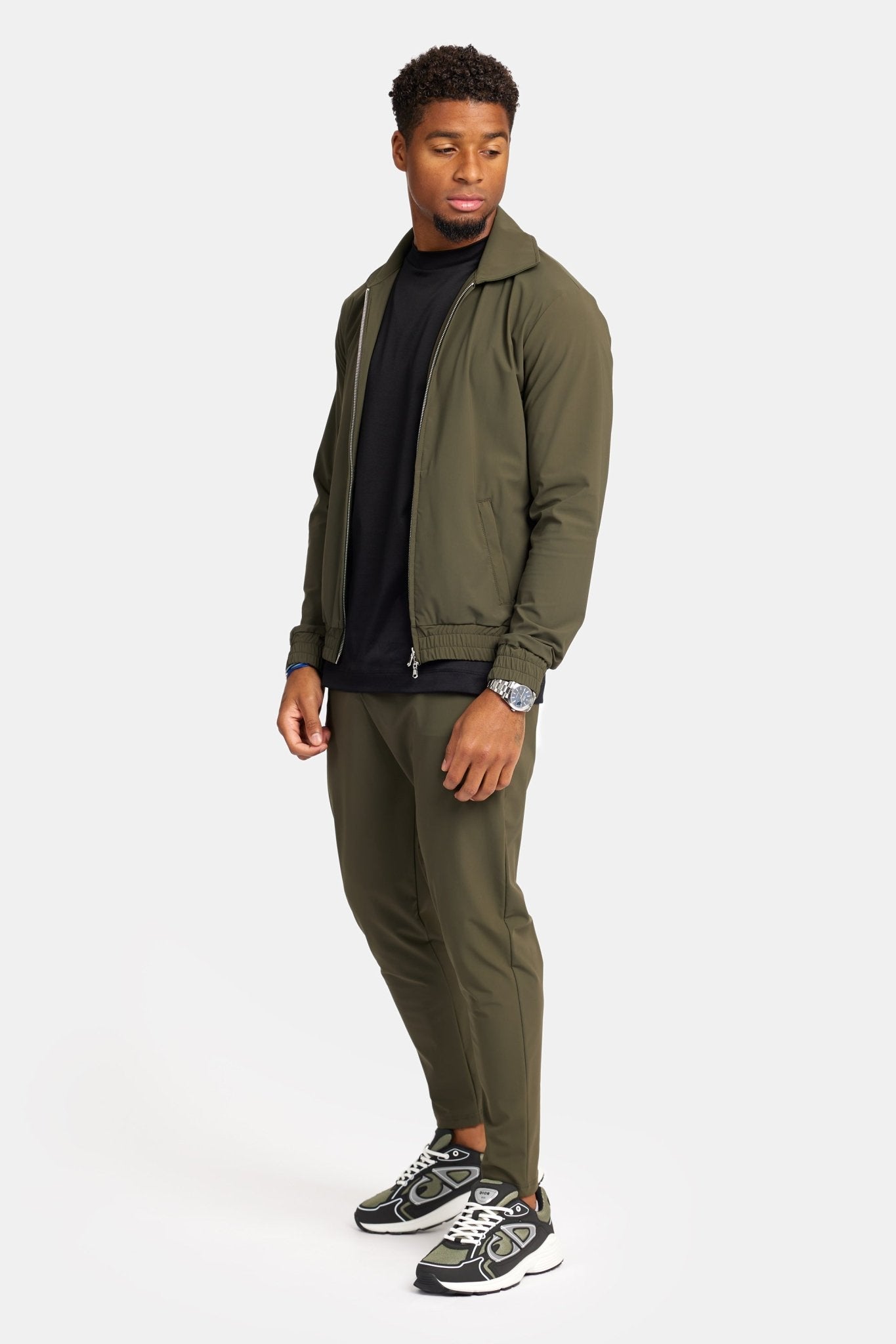 Dark Green Tech Pants - DIMANO