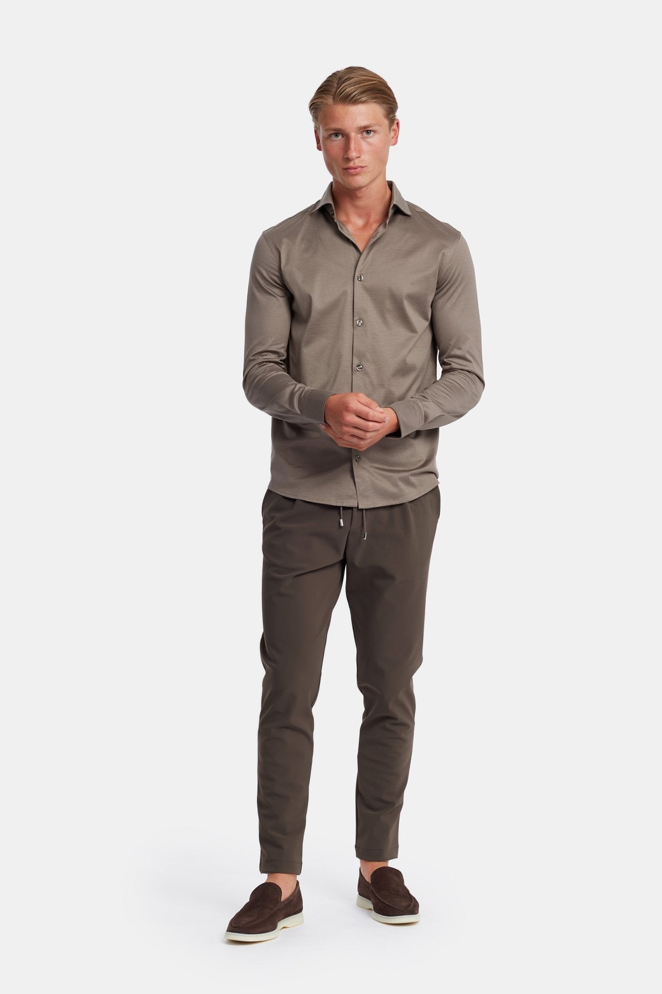 Desert Taupe Formal Shirt - DIMANO