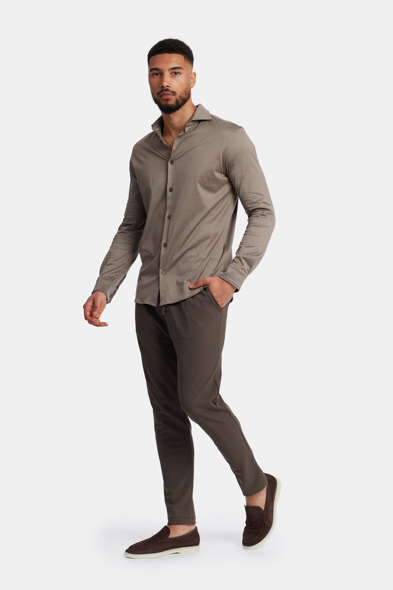 Desert Taupe Formal Shirt - DIMANO