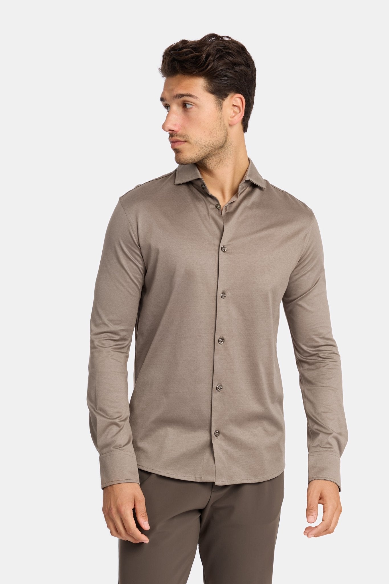 Desert Taupe Formal Shirt - DIMANO