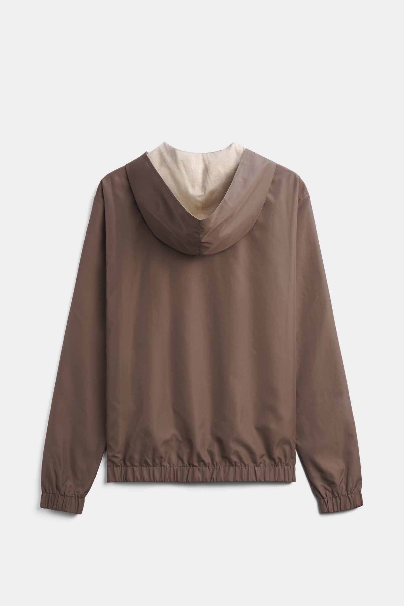 Desert Taupe Hooded Blend Jacket - DIMANO