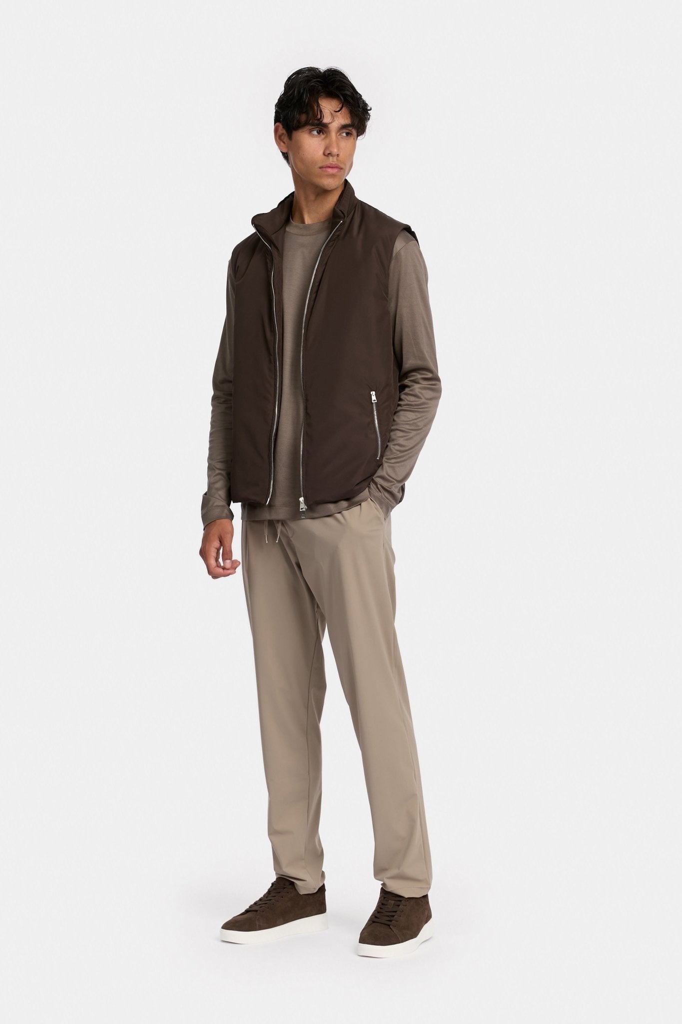 Desert Taupe Longsleeve T-shirt - DIMANO