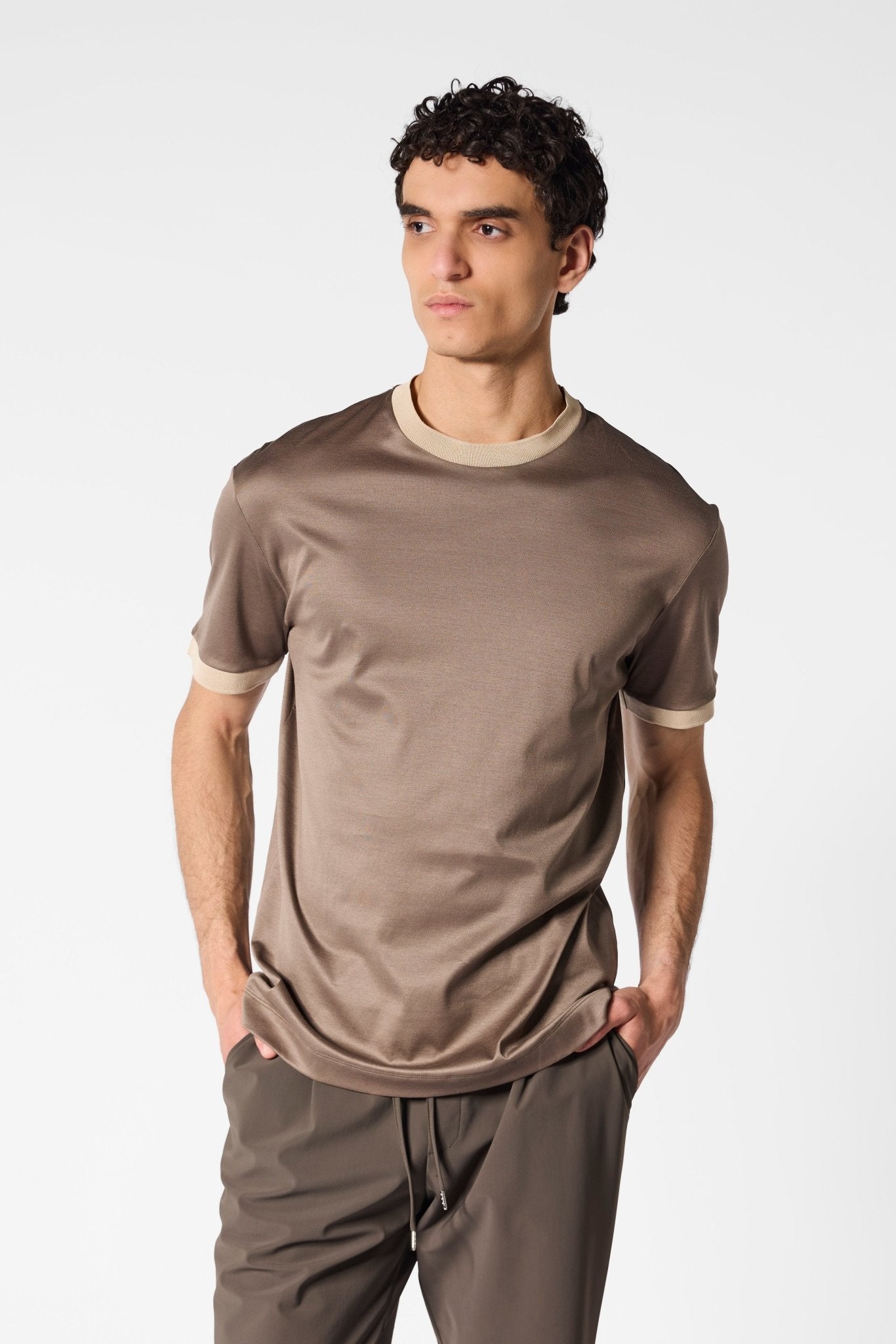 Desert Taupe Milano T-shirt - DIMANO
