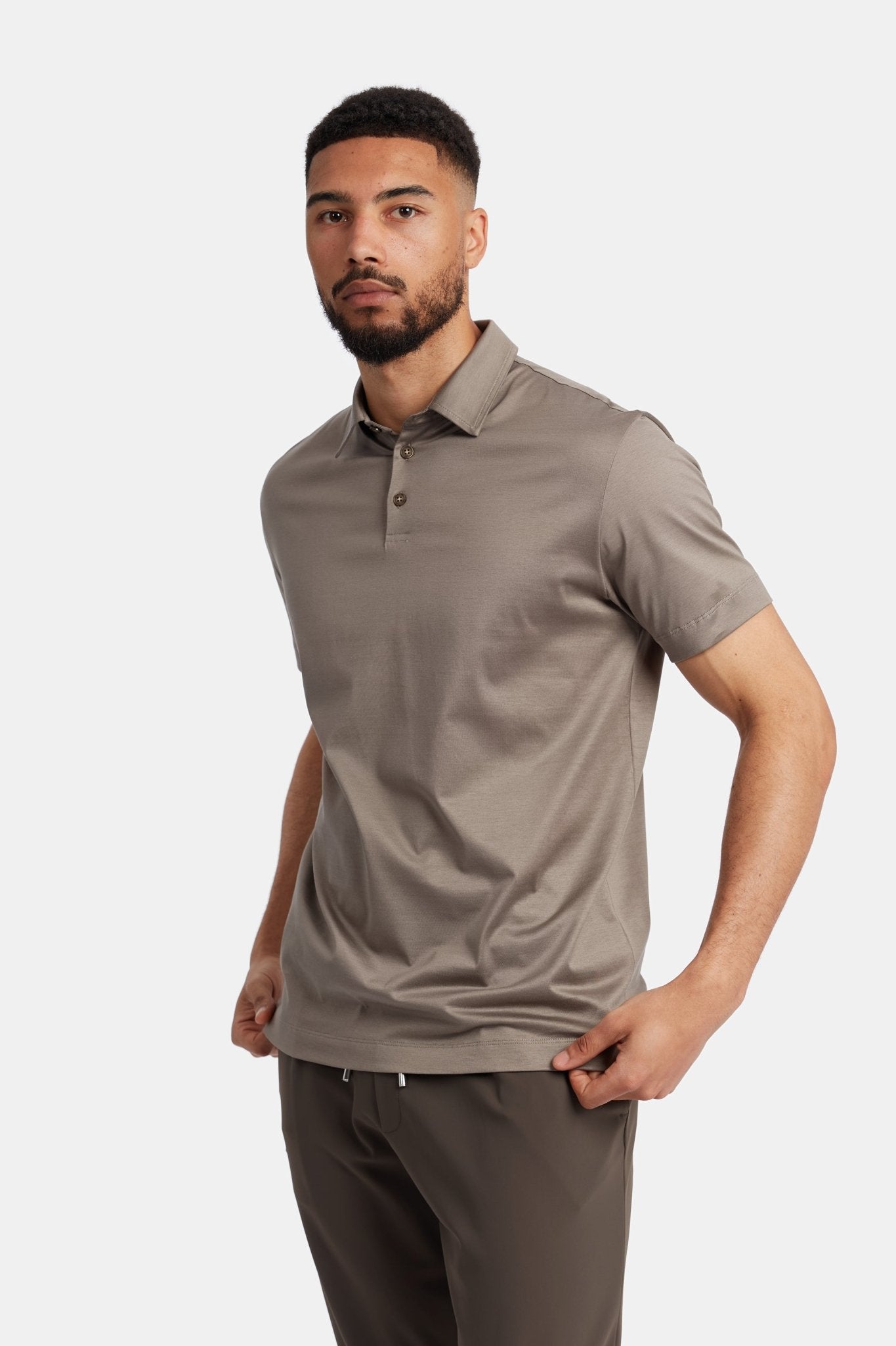 Desert Taupe Polo Shirt - DIMANO