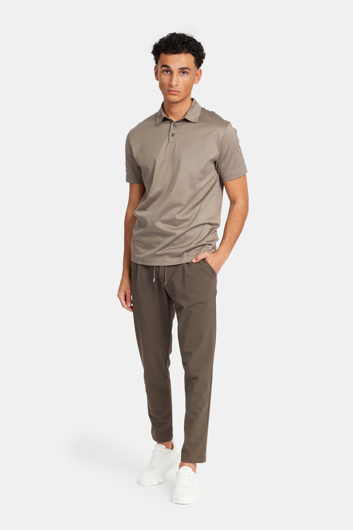 Desert Taupe Polo Shirt - DIMANO