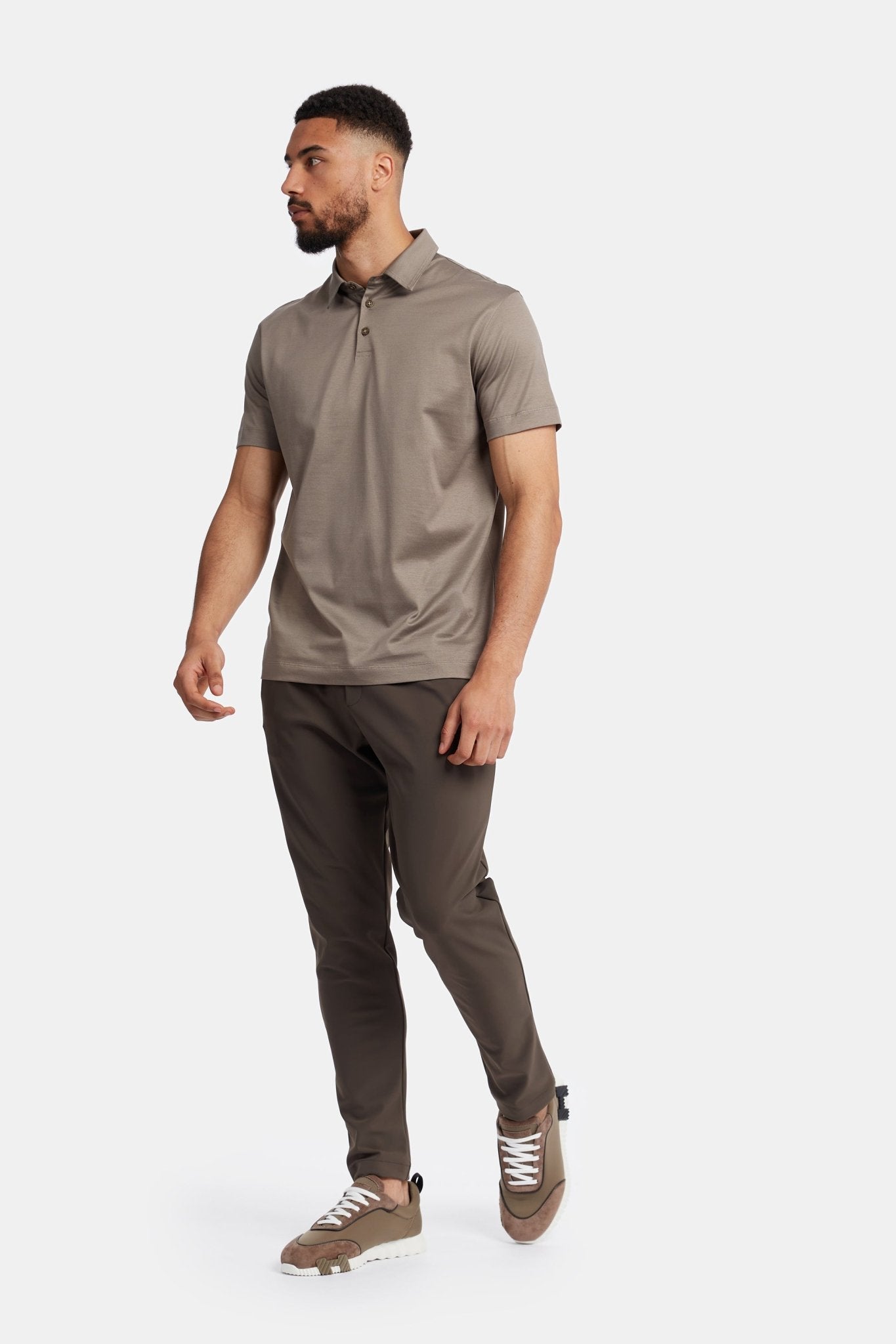 Desert Taupe Polo Shirt - DIMANO