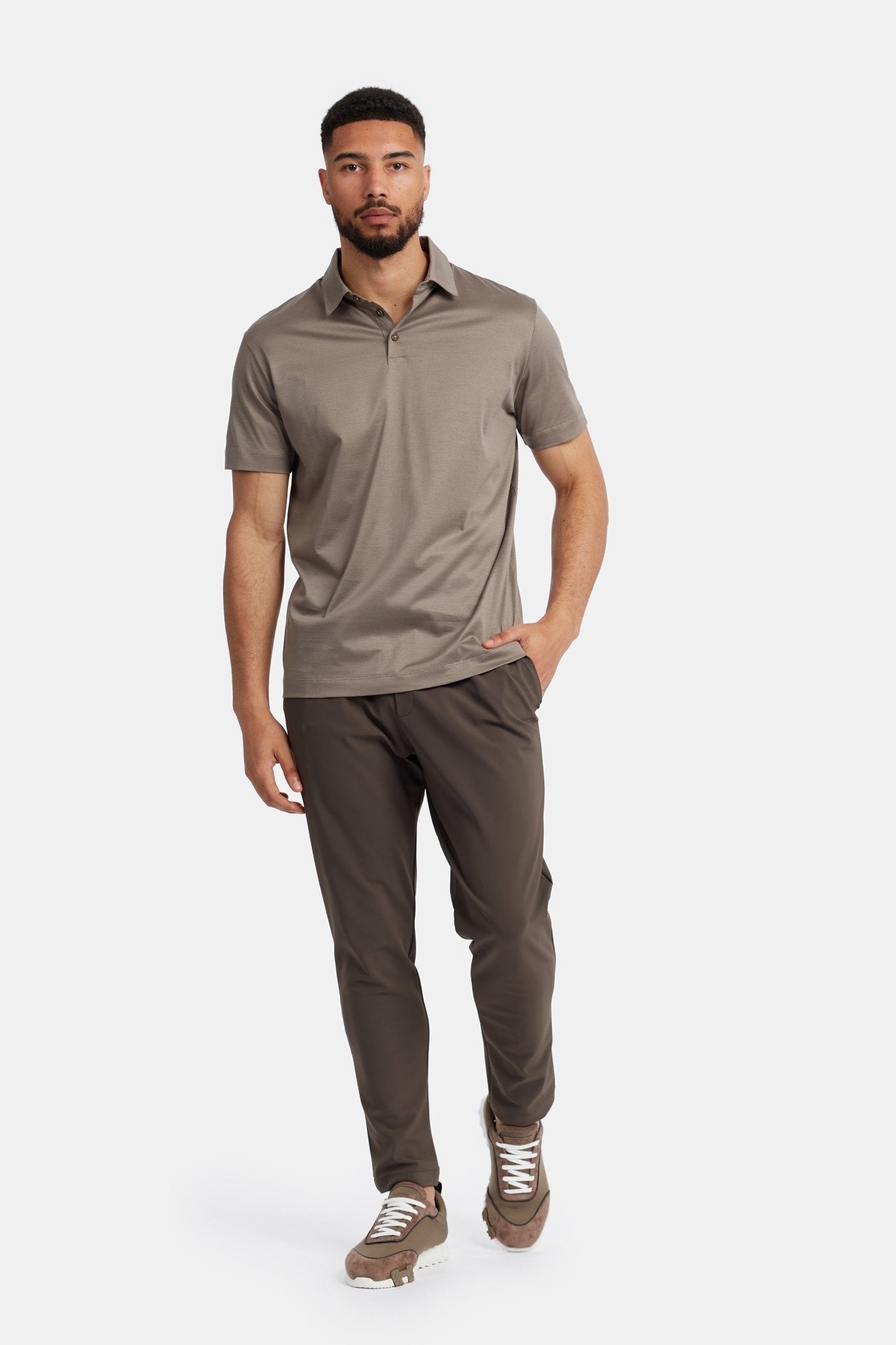 Desert Taupe Polo Shirt - DIMANO