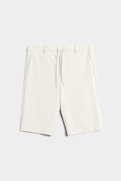 Ivory White Tech Shorts