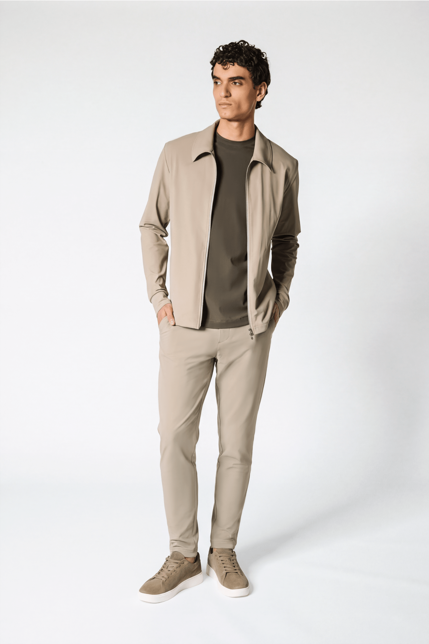 Light Beige Signature Tech Suit