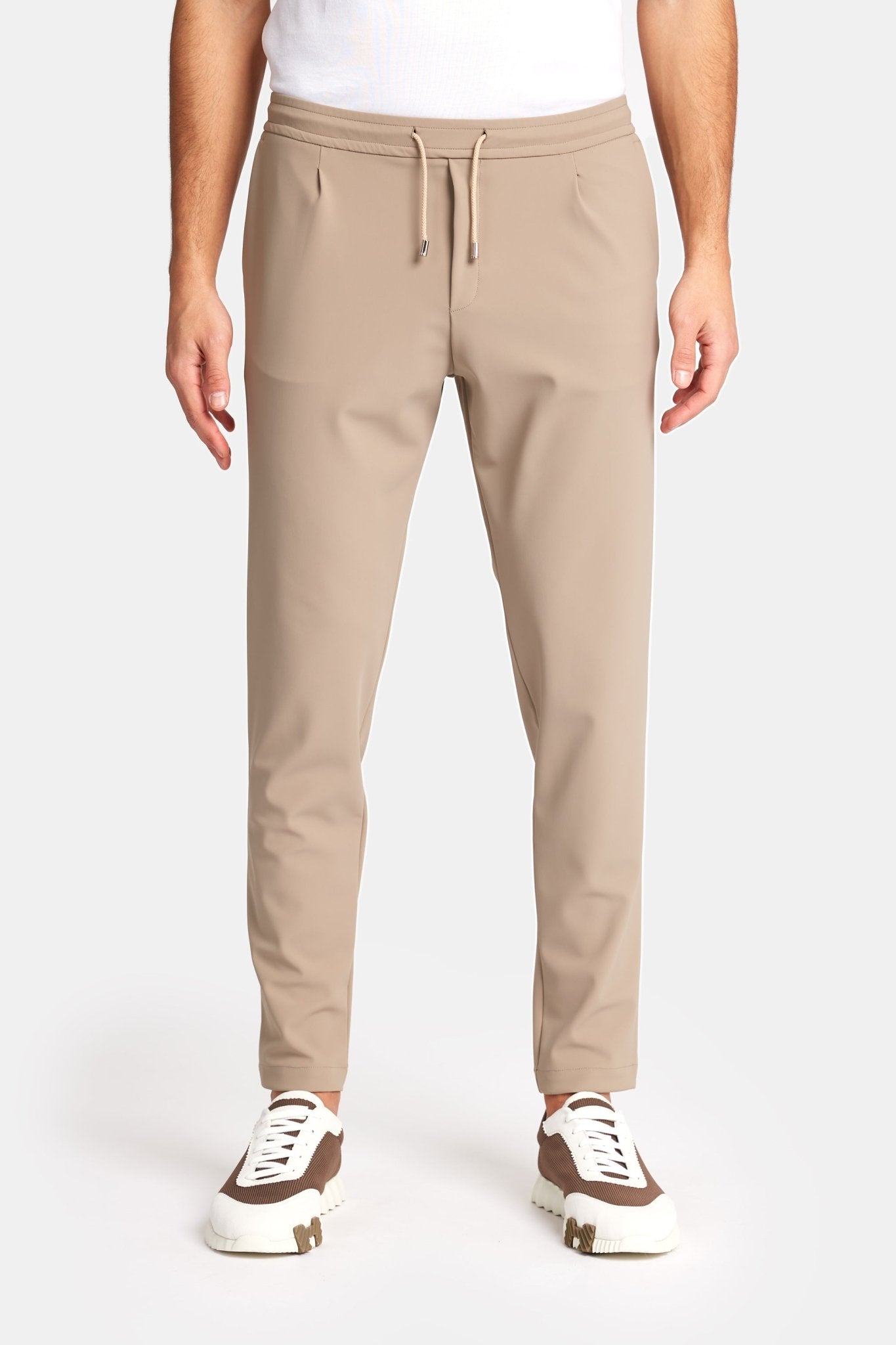 Light Beige Smart Pants - DIMANO