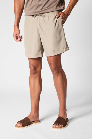 Light Beige Swim Shorts