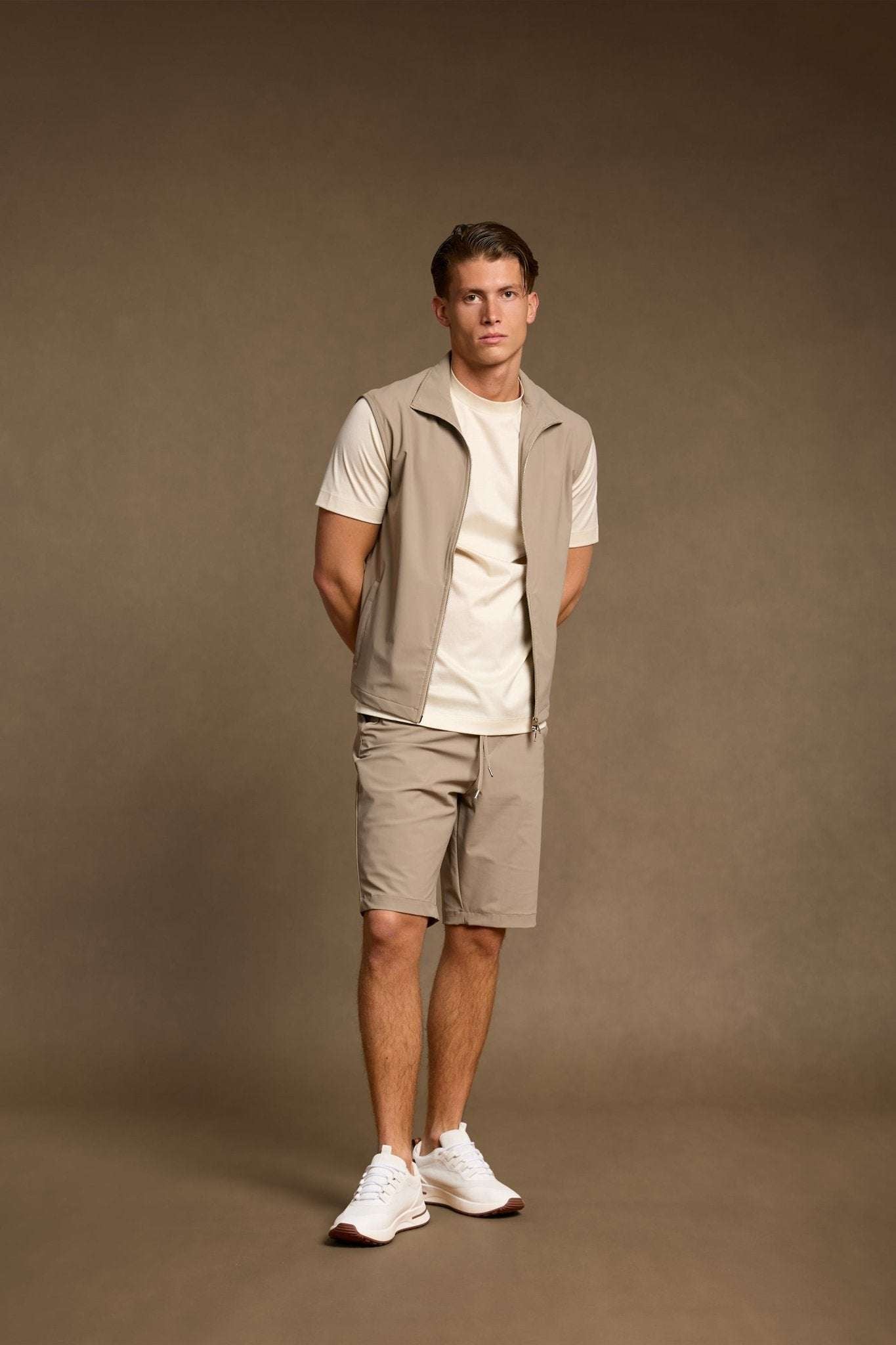 Light Beige Tech Shorts - DIMANO