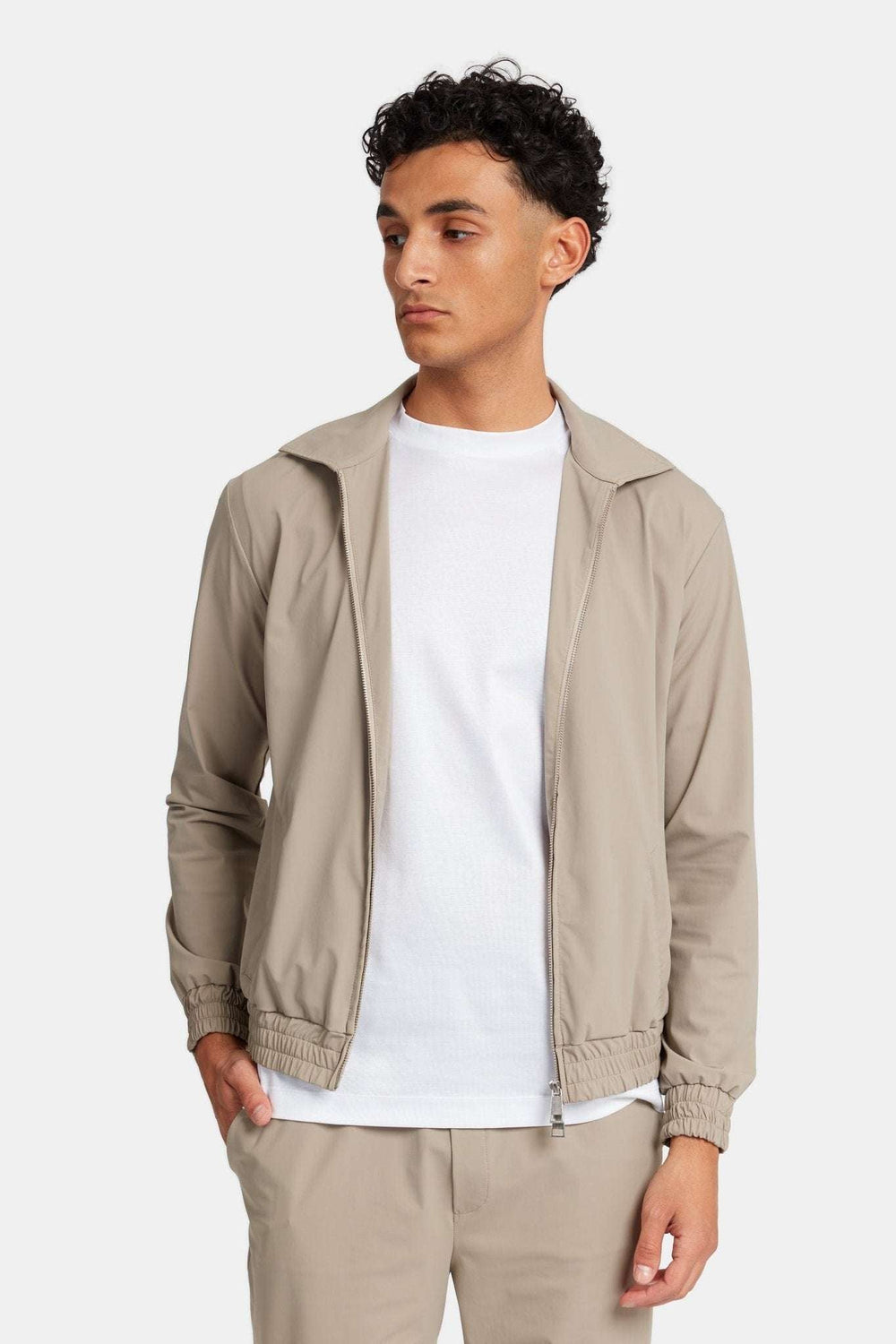 Light Beige Tech Suit – Smart Casual Herenpak | DIMANO