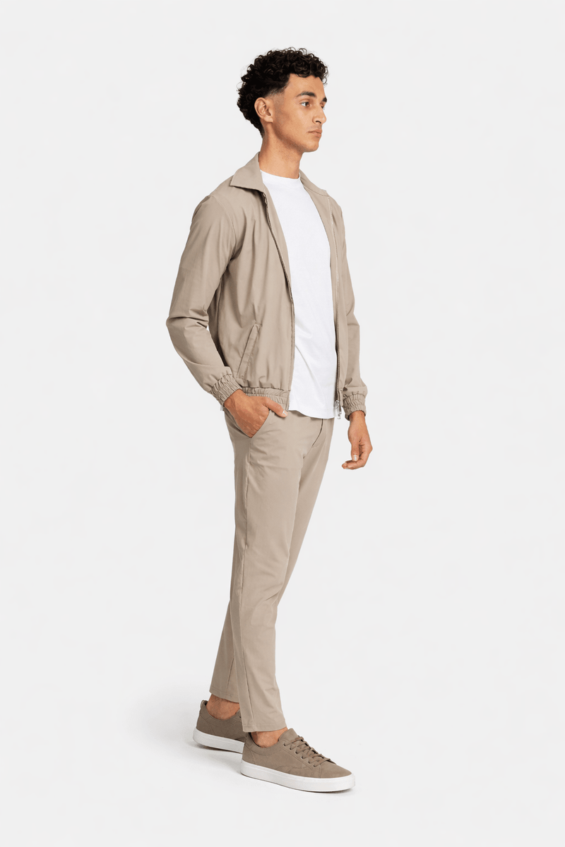 Light Beige Tech Suit – Smart Casual Herenpak | DIMANO