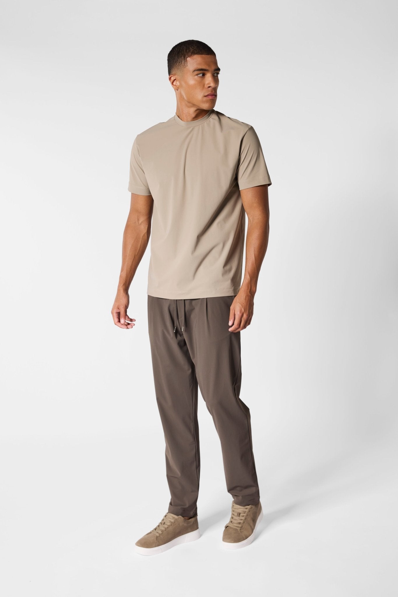 Light Beige Tech T-shirt - DIMANO