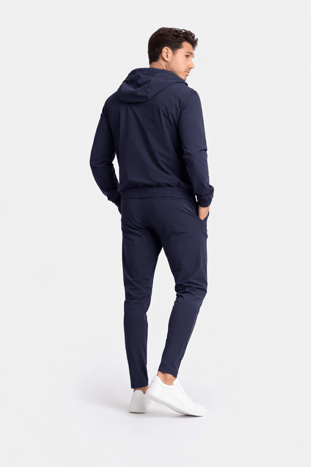 Midnight Blue Hooded Tech Suit - DIMANO