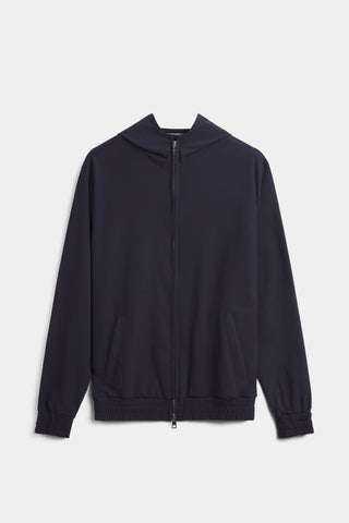 Midnight Blue Hooded Tech Vest