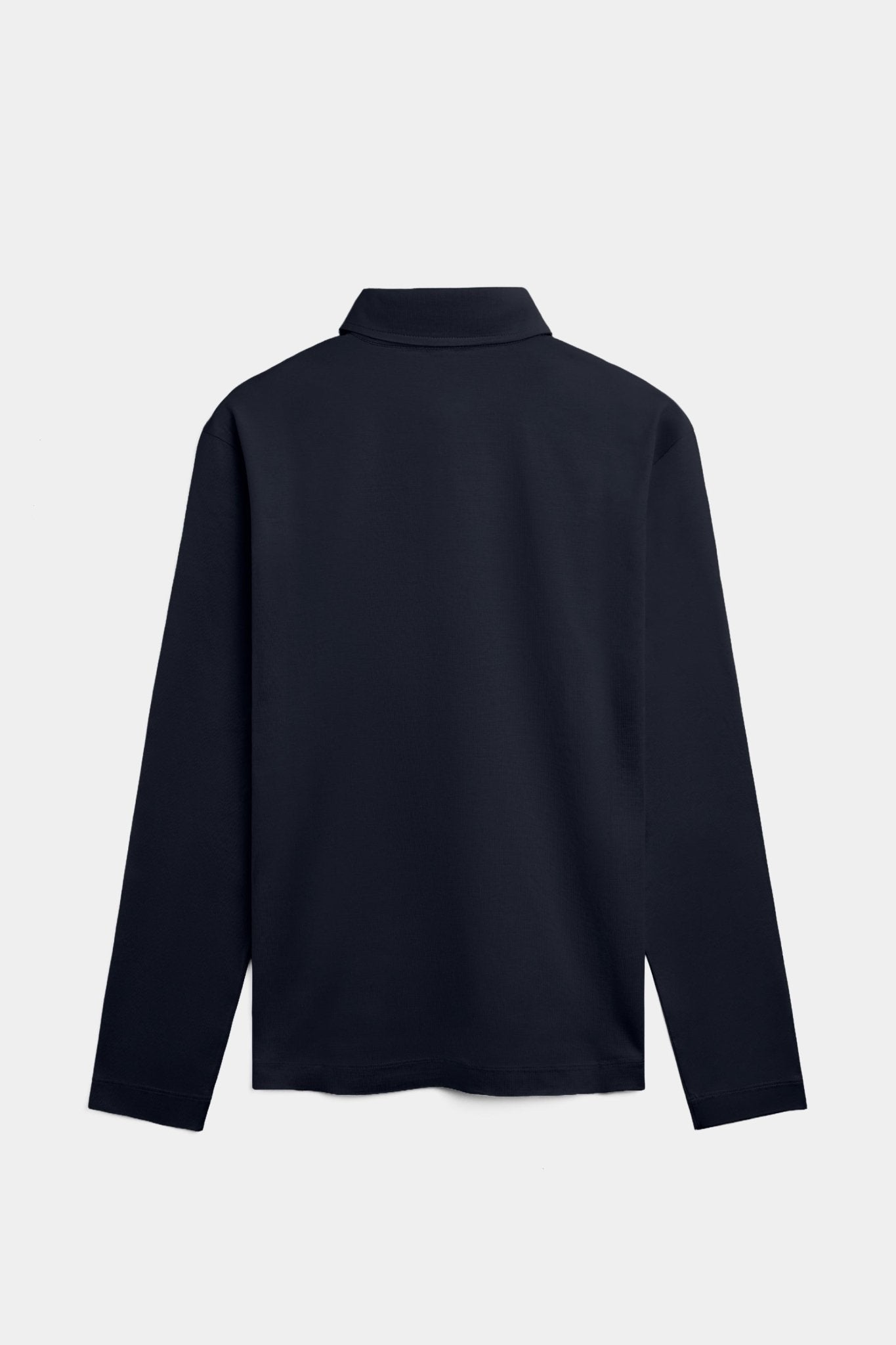 Midnight Blue Longsleeve Polo Shirt - DIMANO