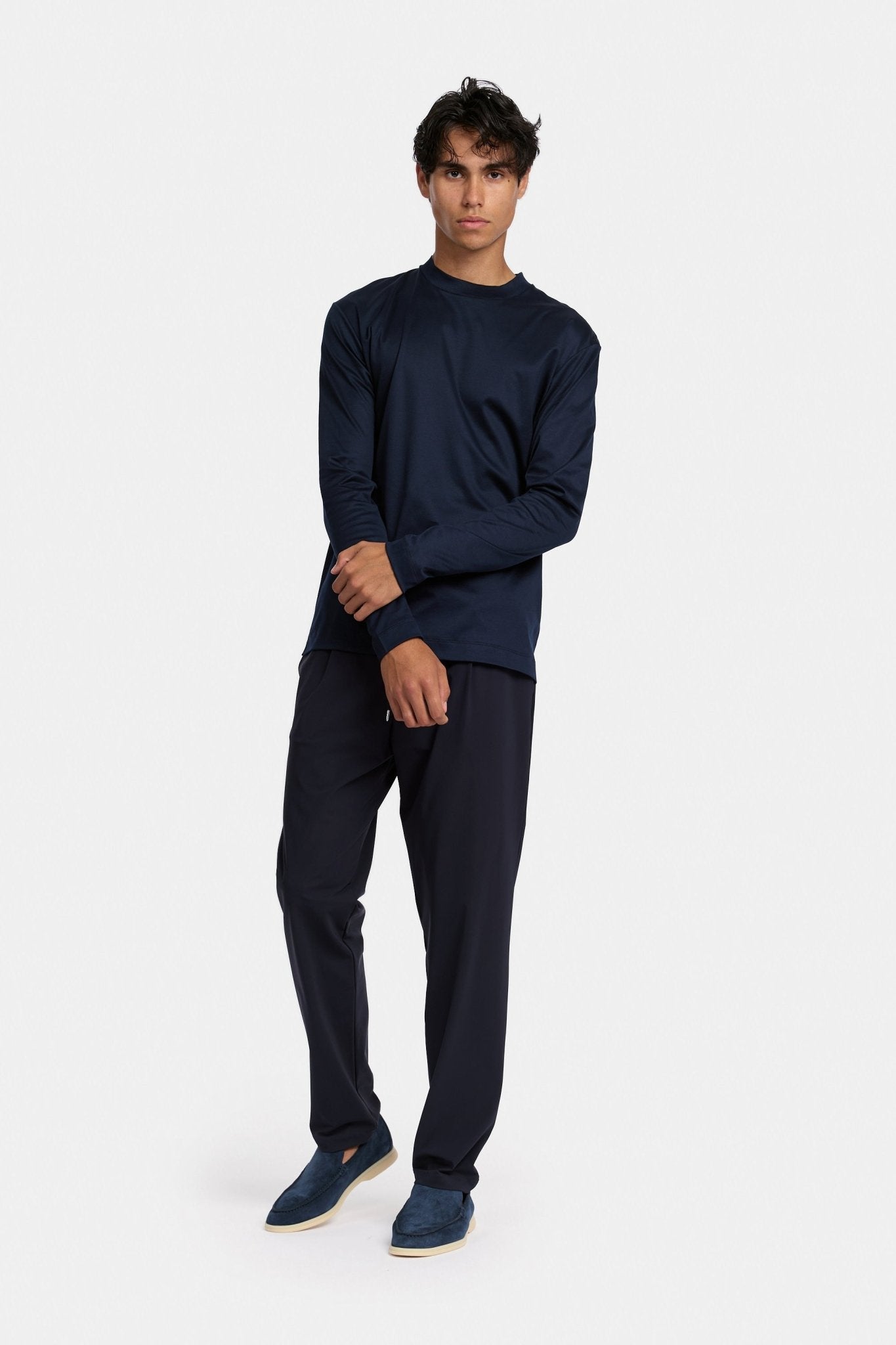 Midnight Blue Longsleeve T-shirt - DIMANO