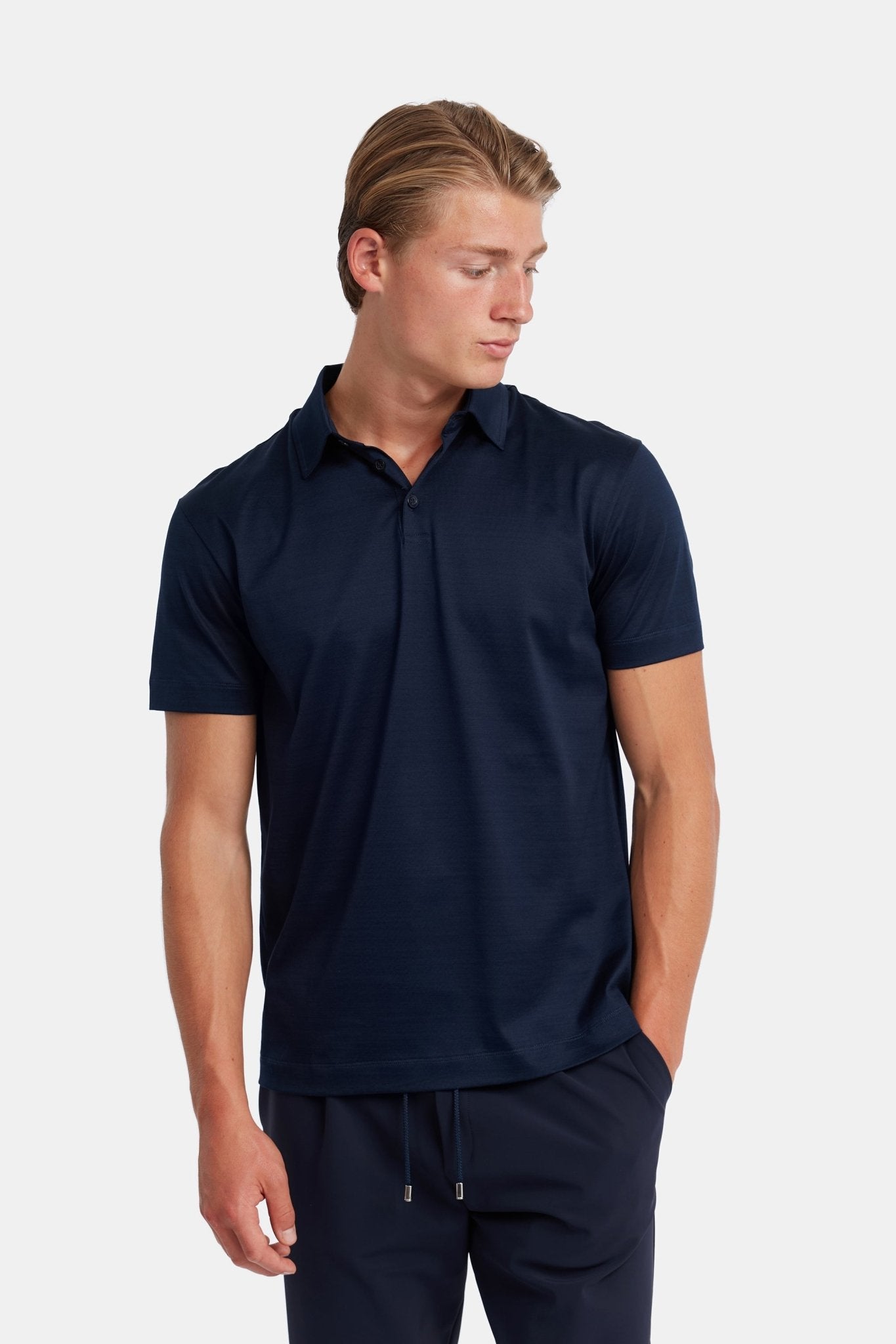 Midnight Blue Polo Shirt - DIMANO