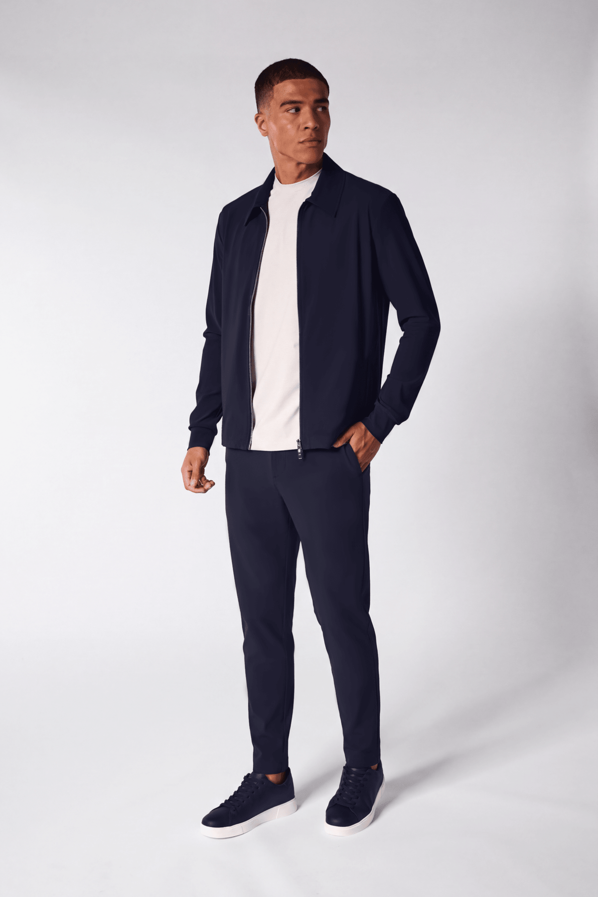 Midnight Blue Signature Tech Suit - DIMANO