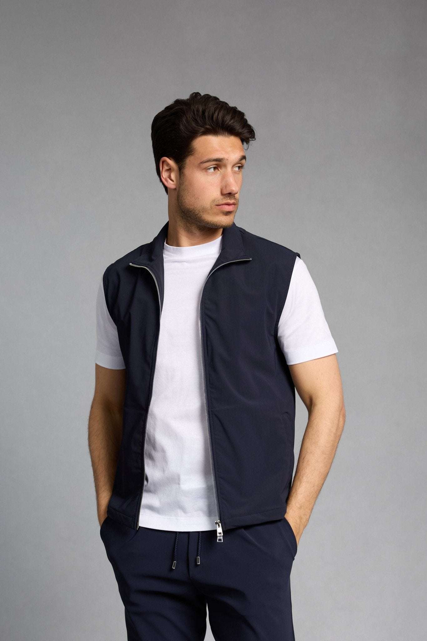 Midnight Blue Tech Gilet - DIMANO
