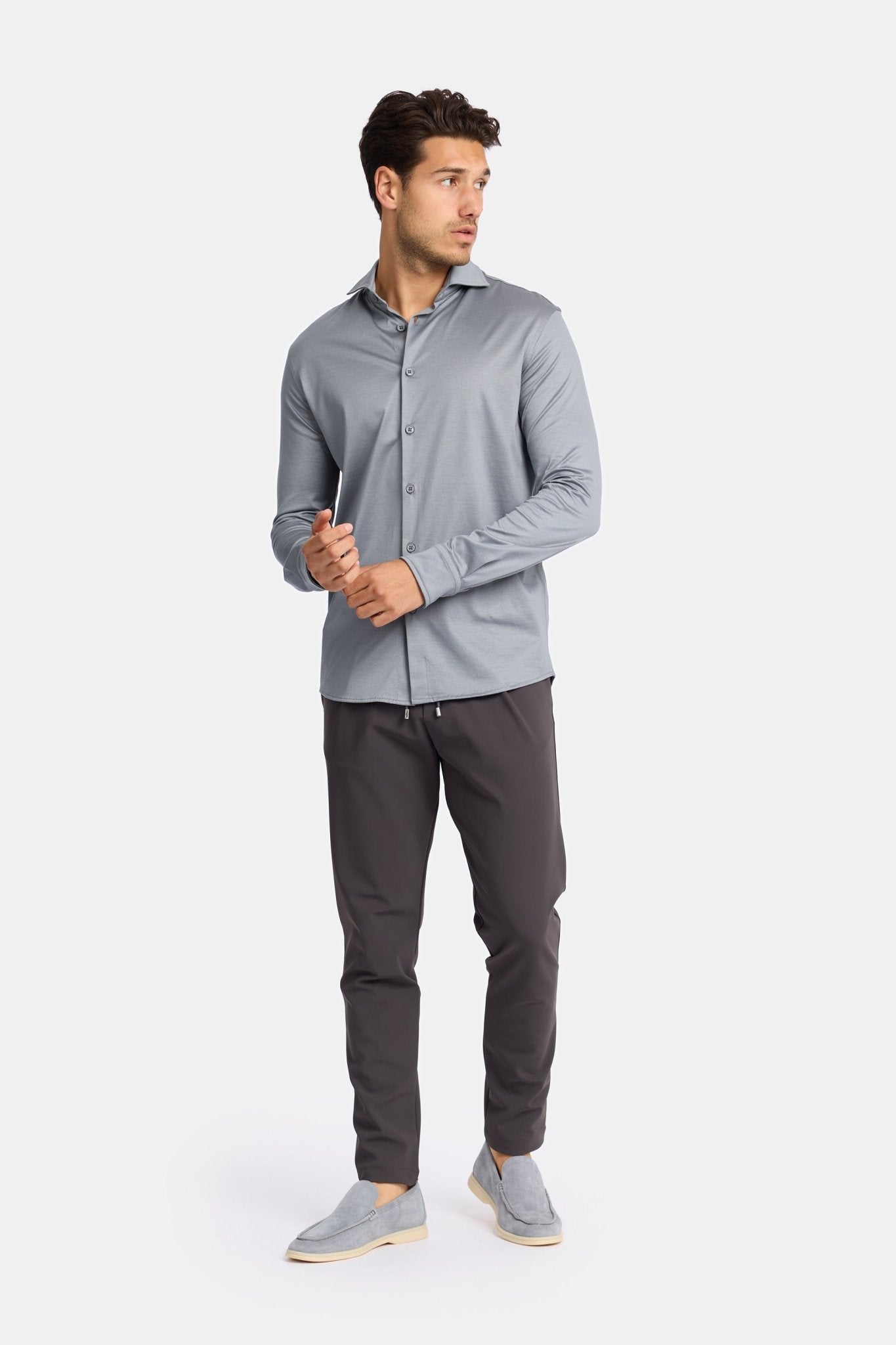 Mist Grey Formal Shirt - DIMANO