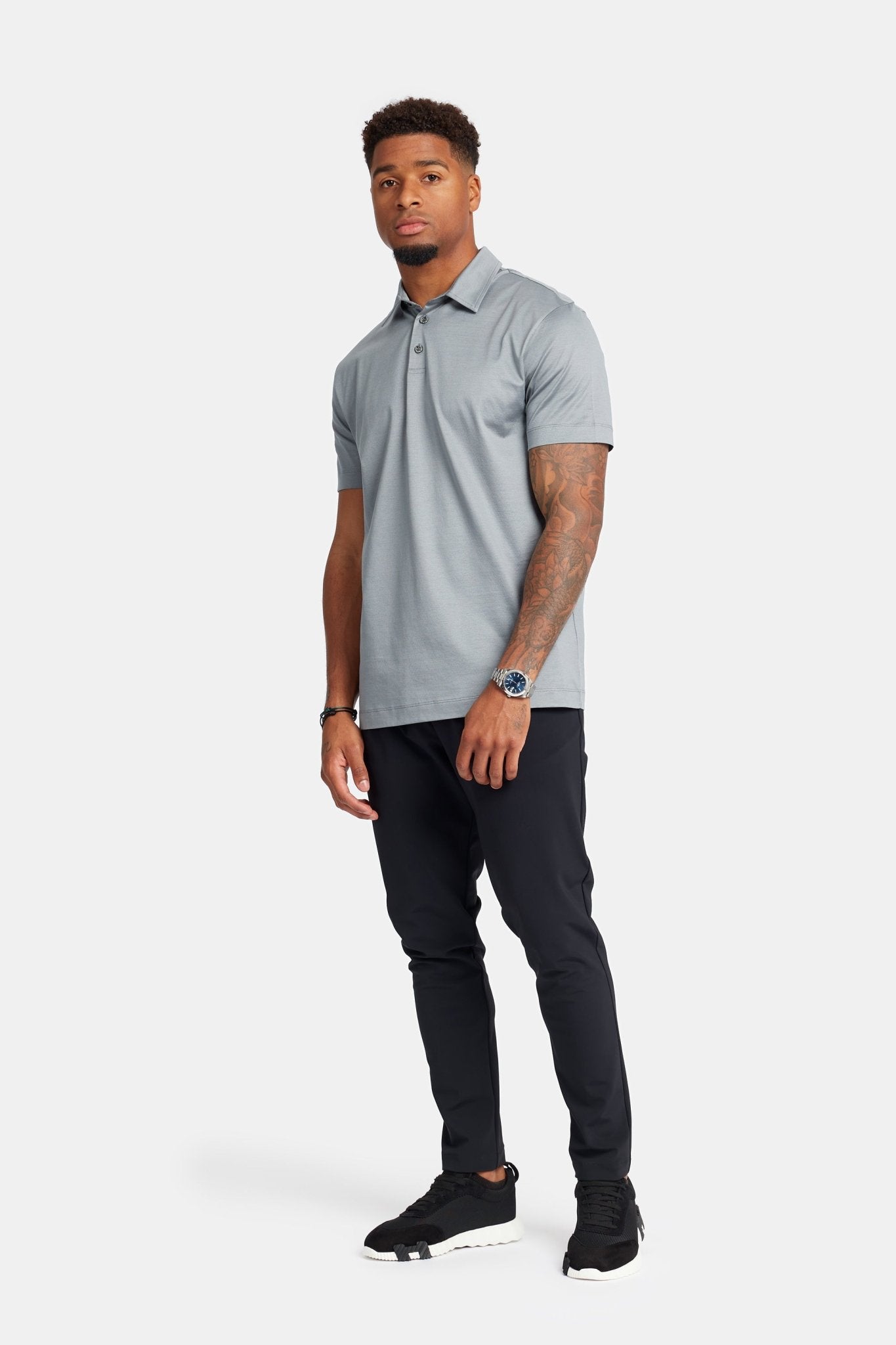 Mist Grey Polo Shirt - DIMANO