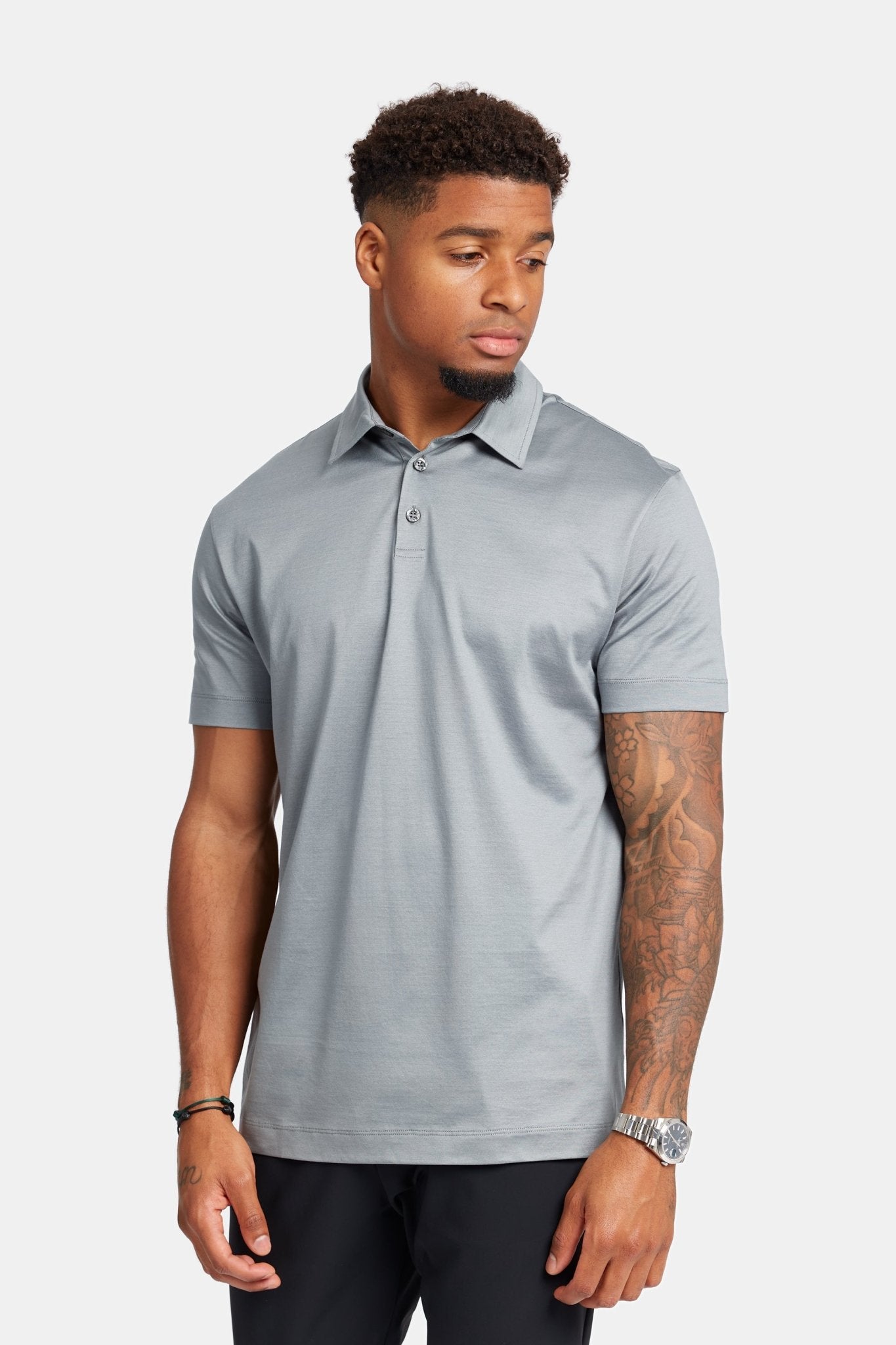 Mist Grey Polo Shirt - DIMANO