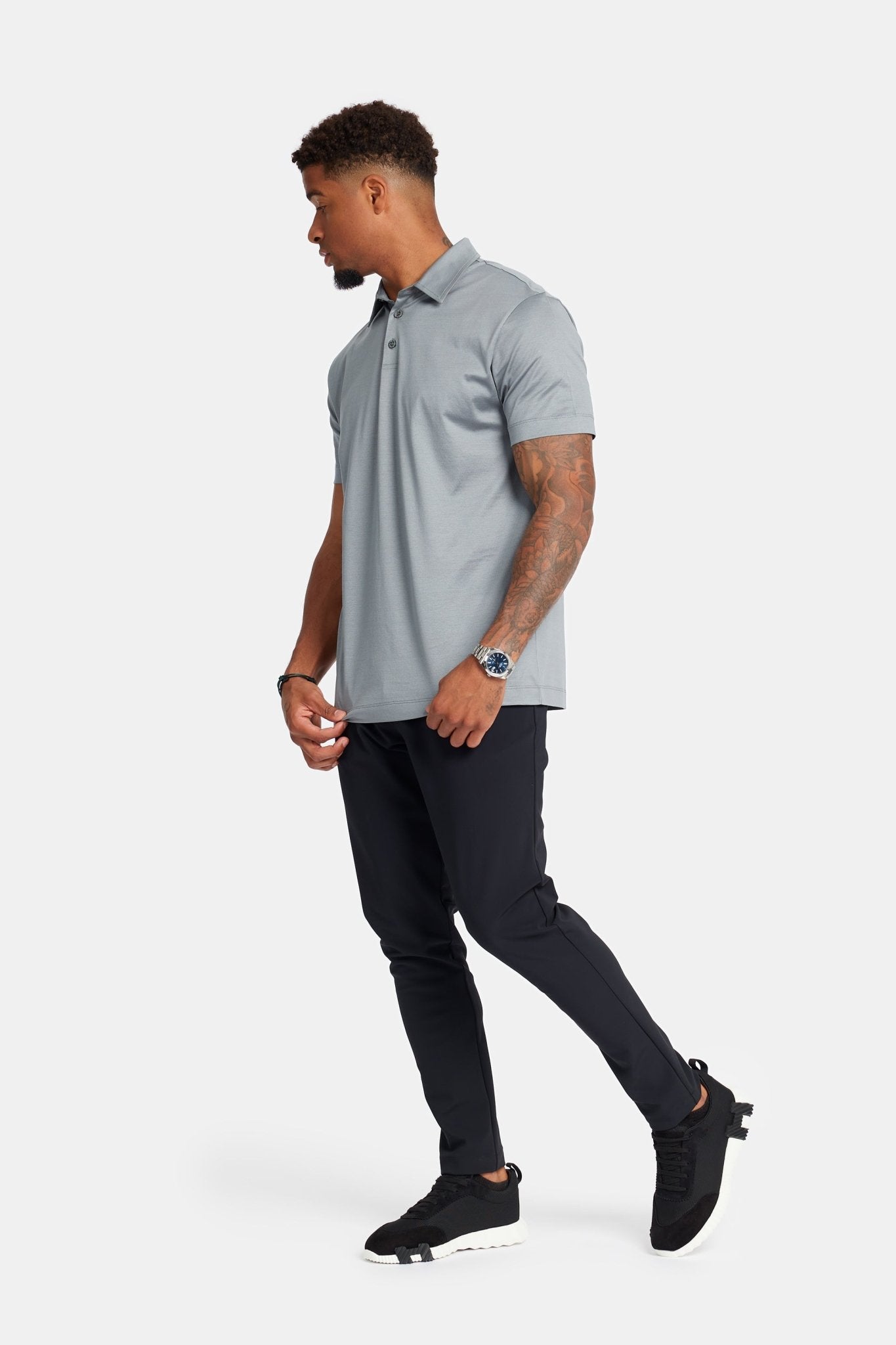 Mist Grey Polo Shirt - DIMANO