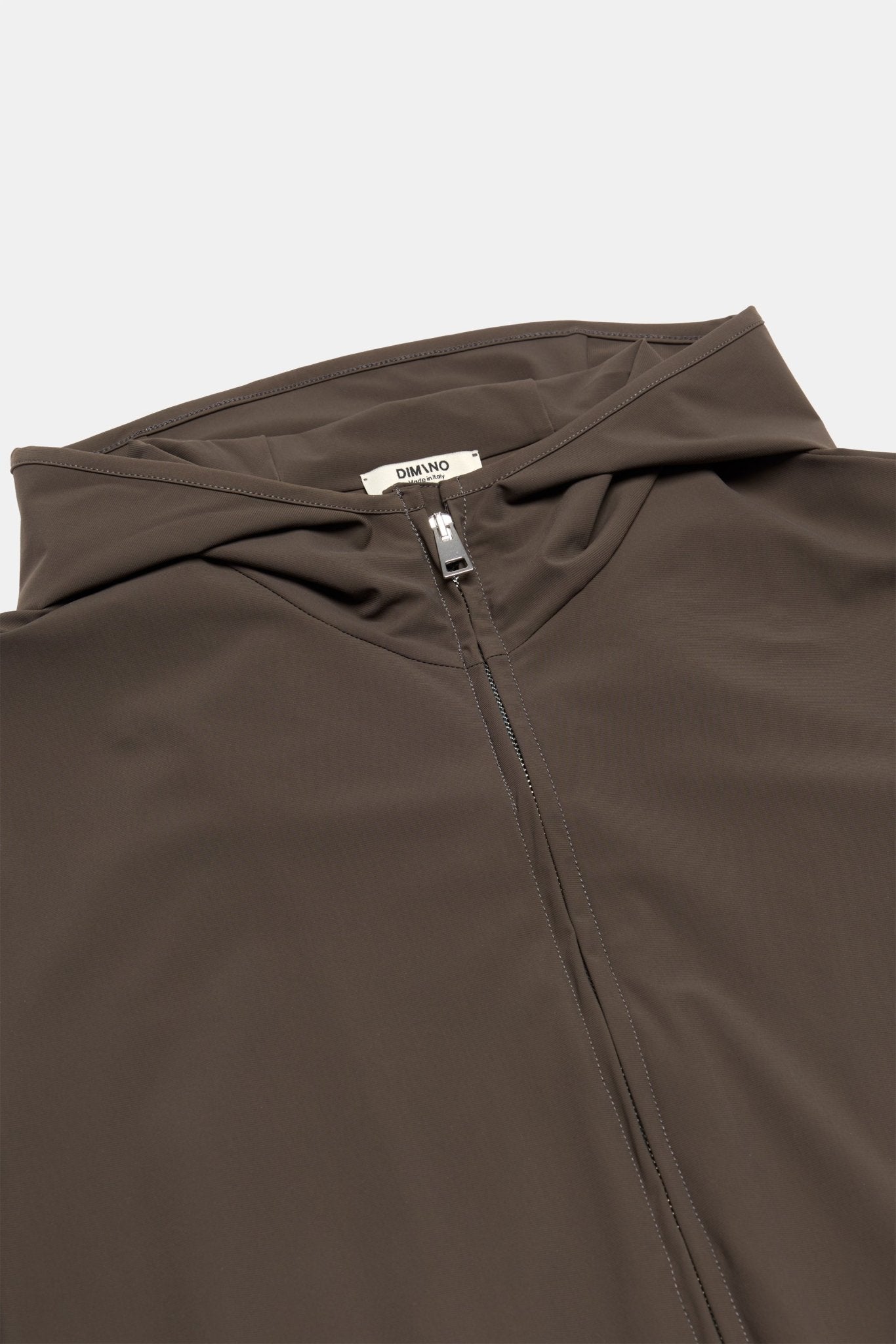 Mocha Brown Hooded Tech Suit - DIMANO