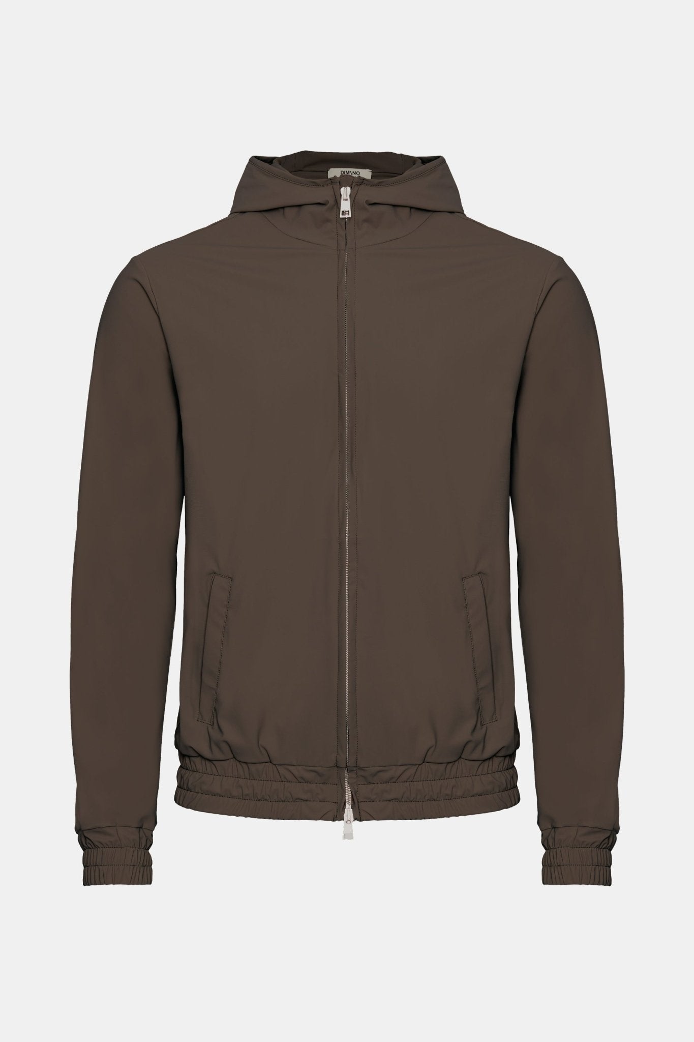 Mocha Brown Hooded Tech Vest - DIMANO