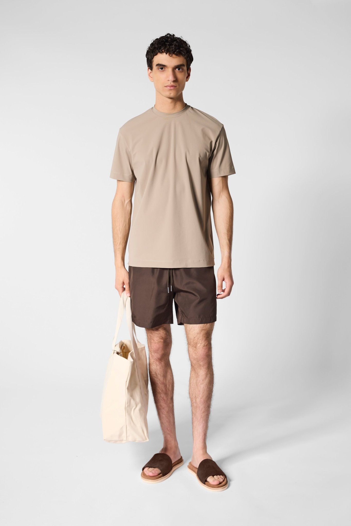 Mocha Brown Swim Shorts - DIMANO