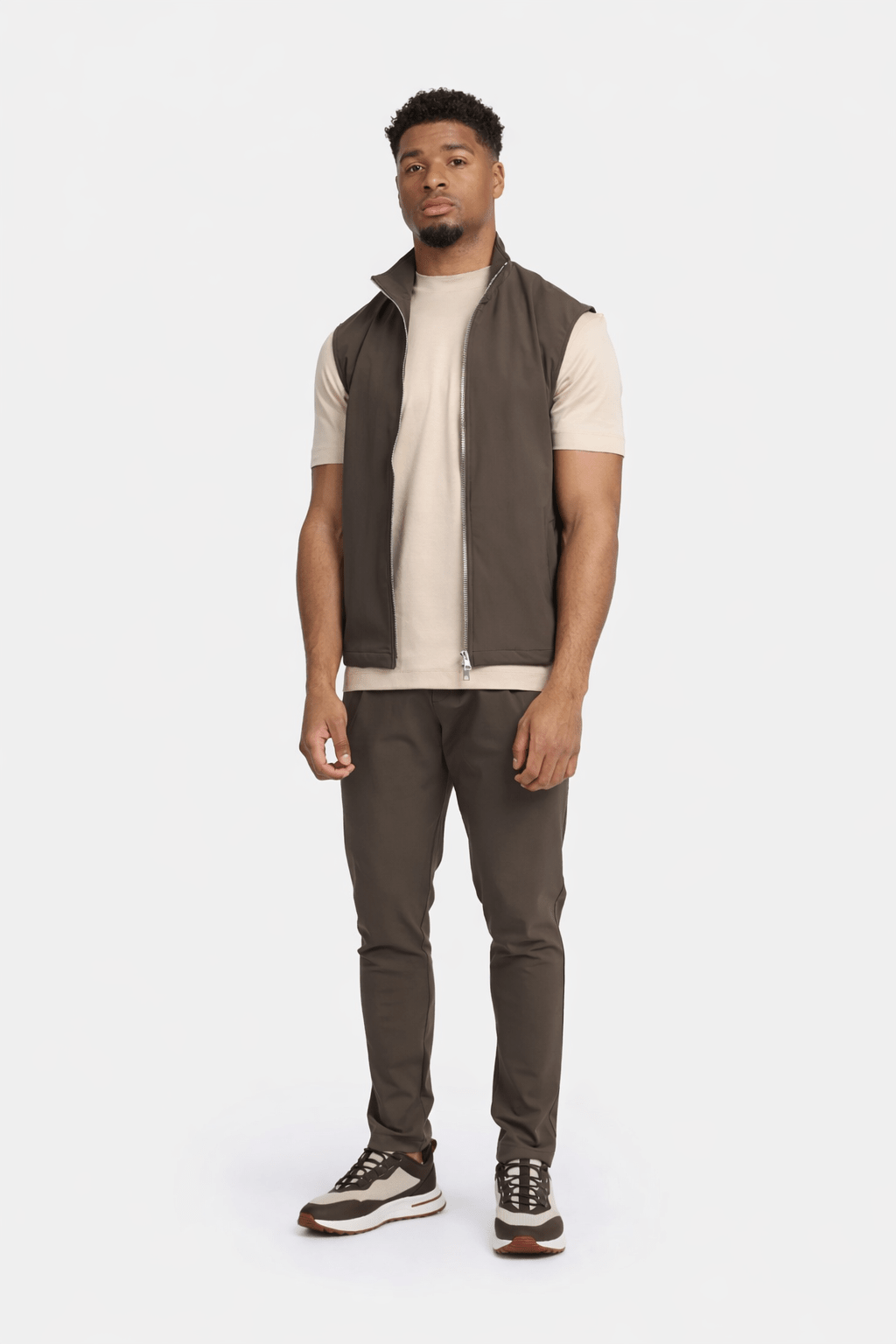 Mocha Brown Tech Gilet - DIMANO