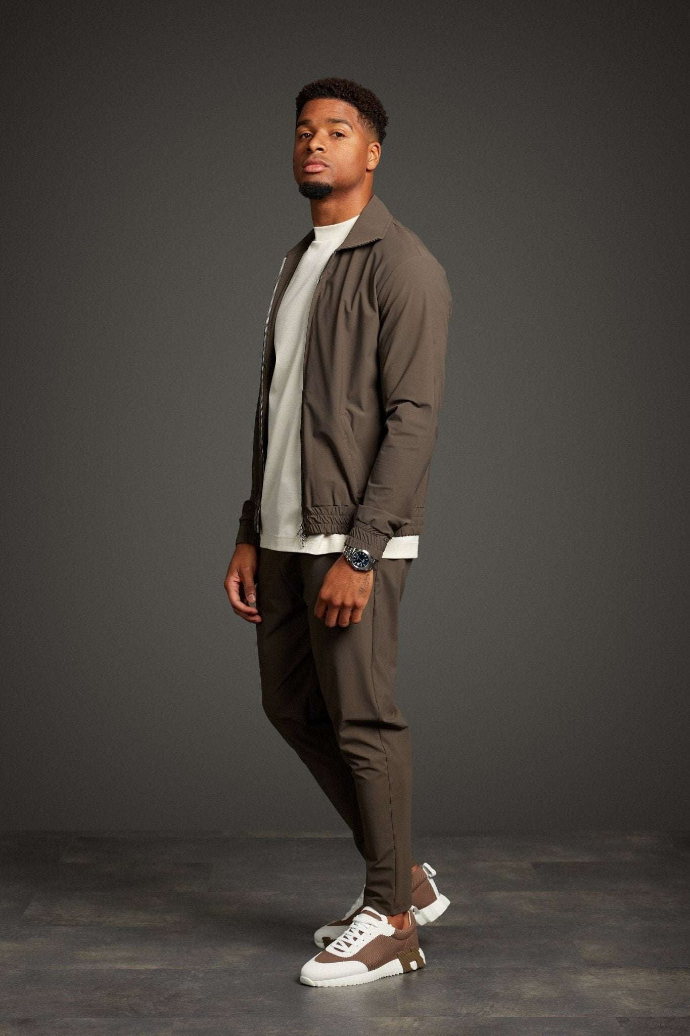 Mocha Brown Tech Suit - DIMANO