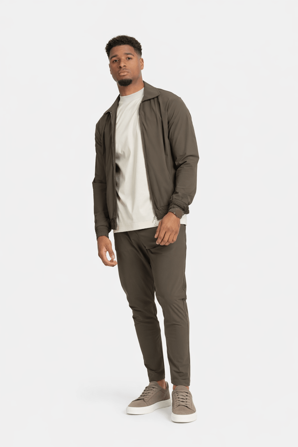 Mocha Brown Tech Suit - DIMANO