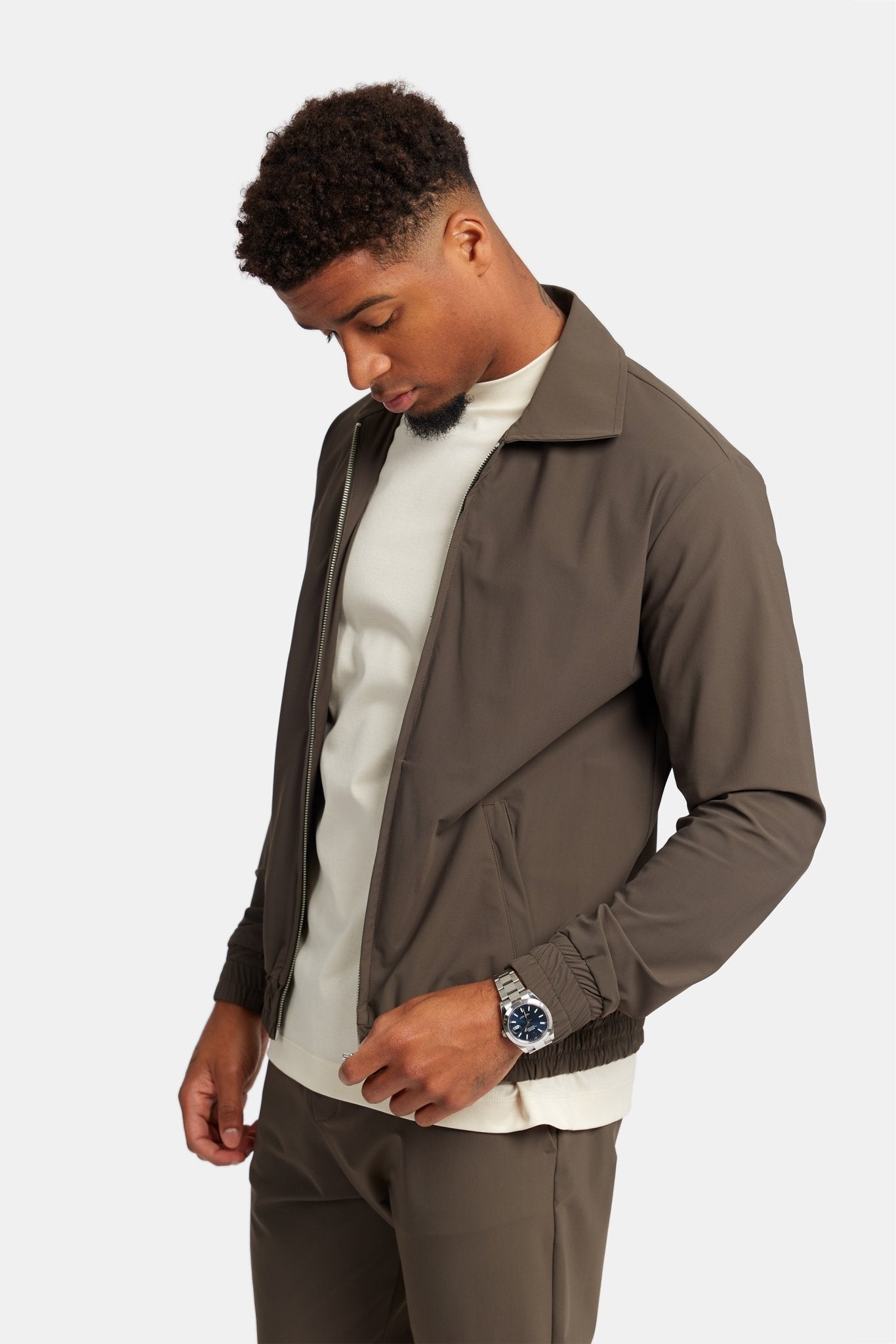 Mocha Brown Tech Suit - DIMANO