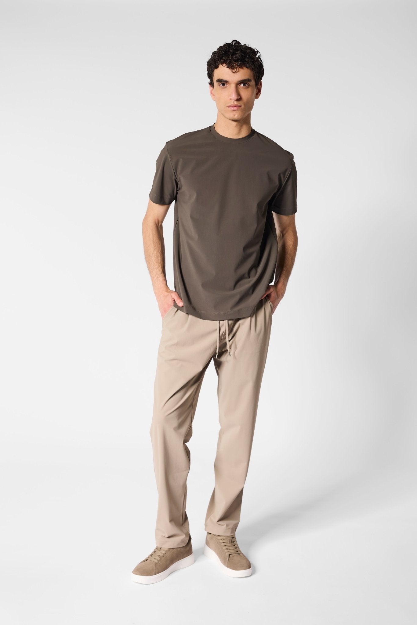 Mocha Brown Tech T-shirt - DIMANO