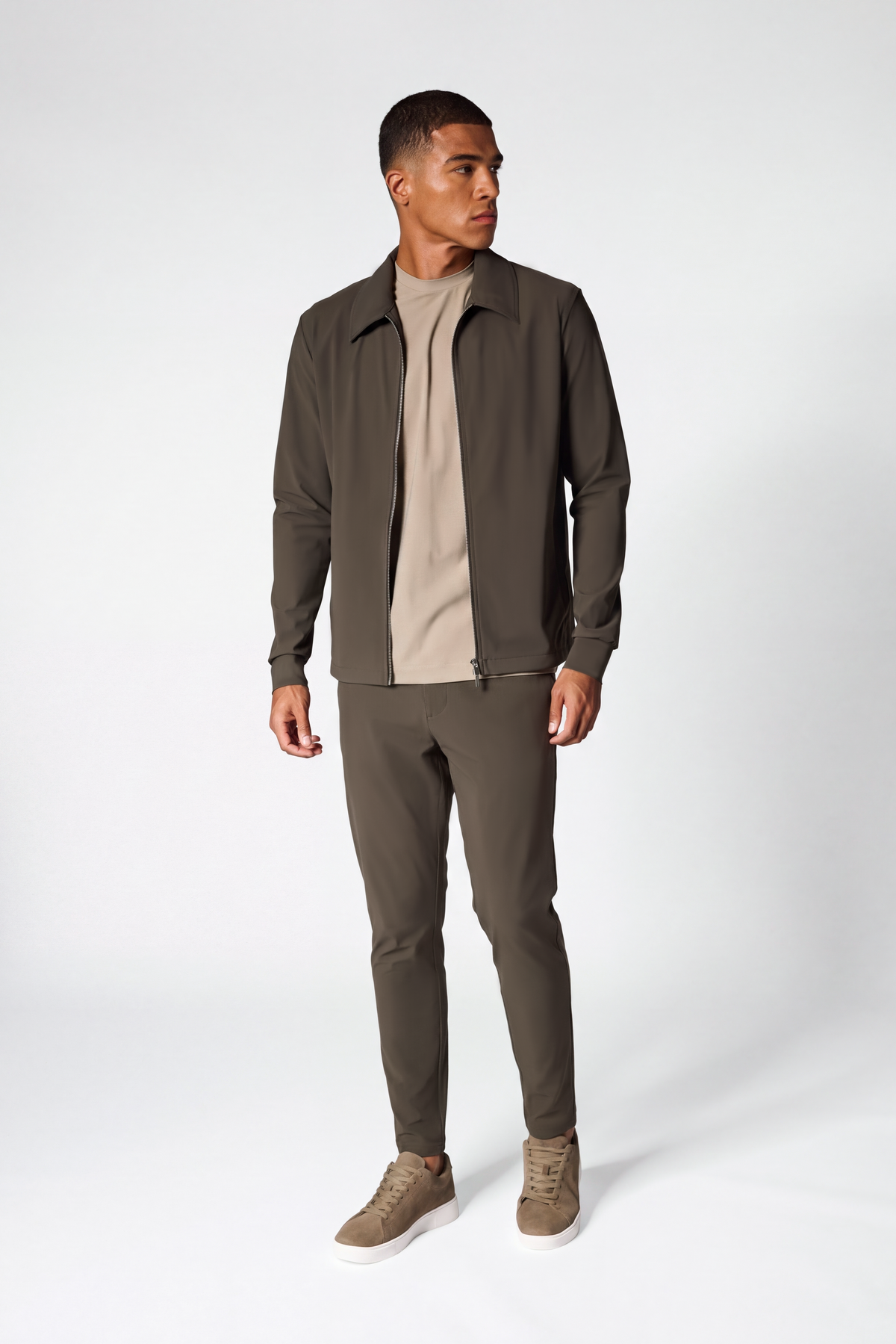 Mocha Brown Signature Tech Suit
