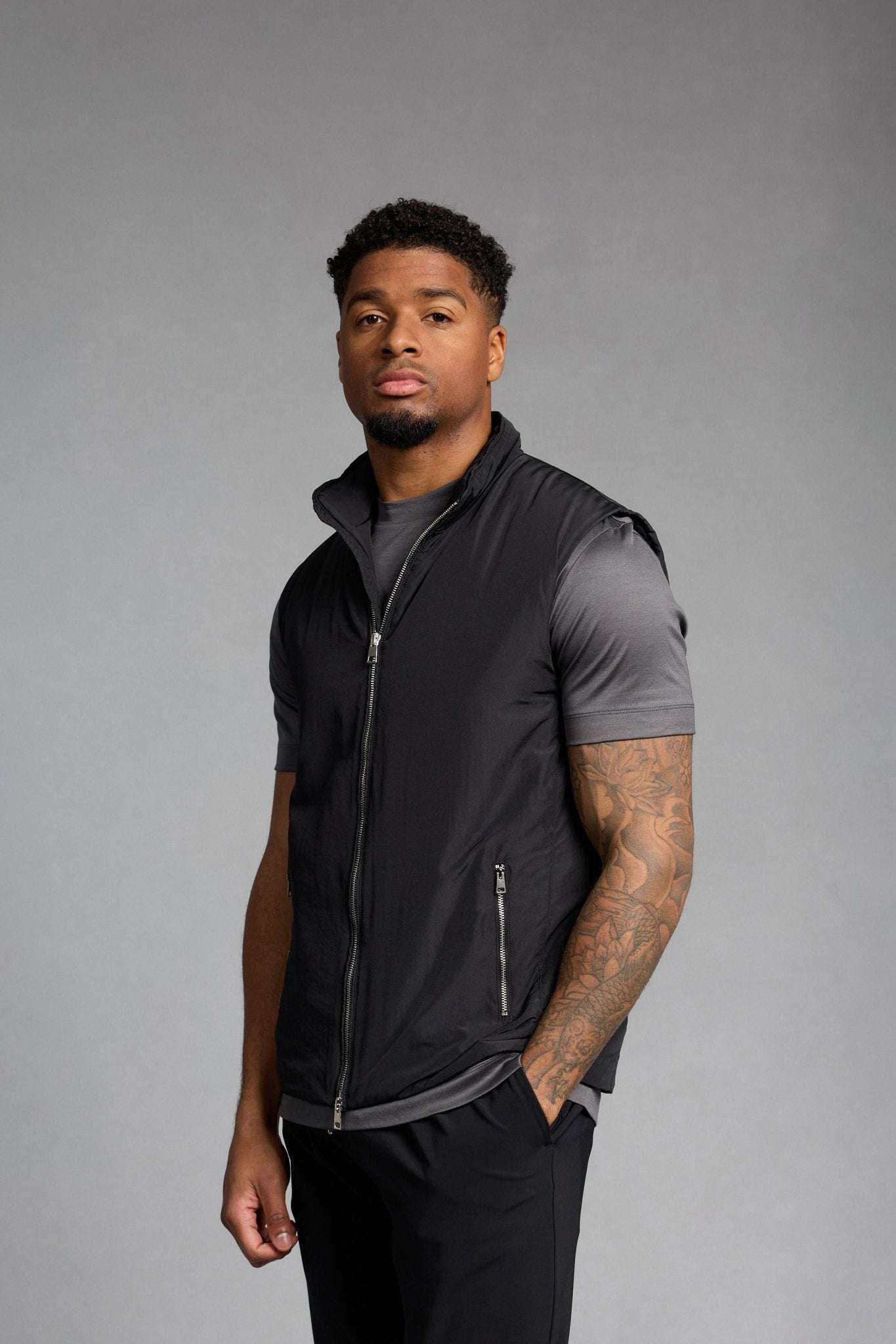 Onyx Black Bodywarmer - DIMANO
