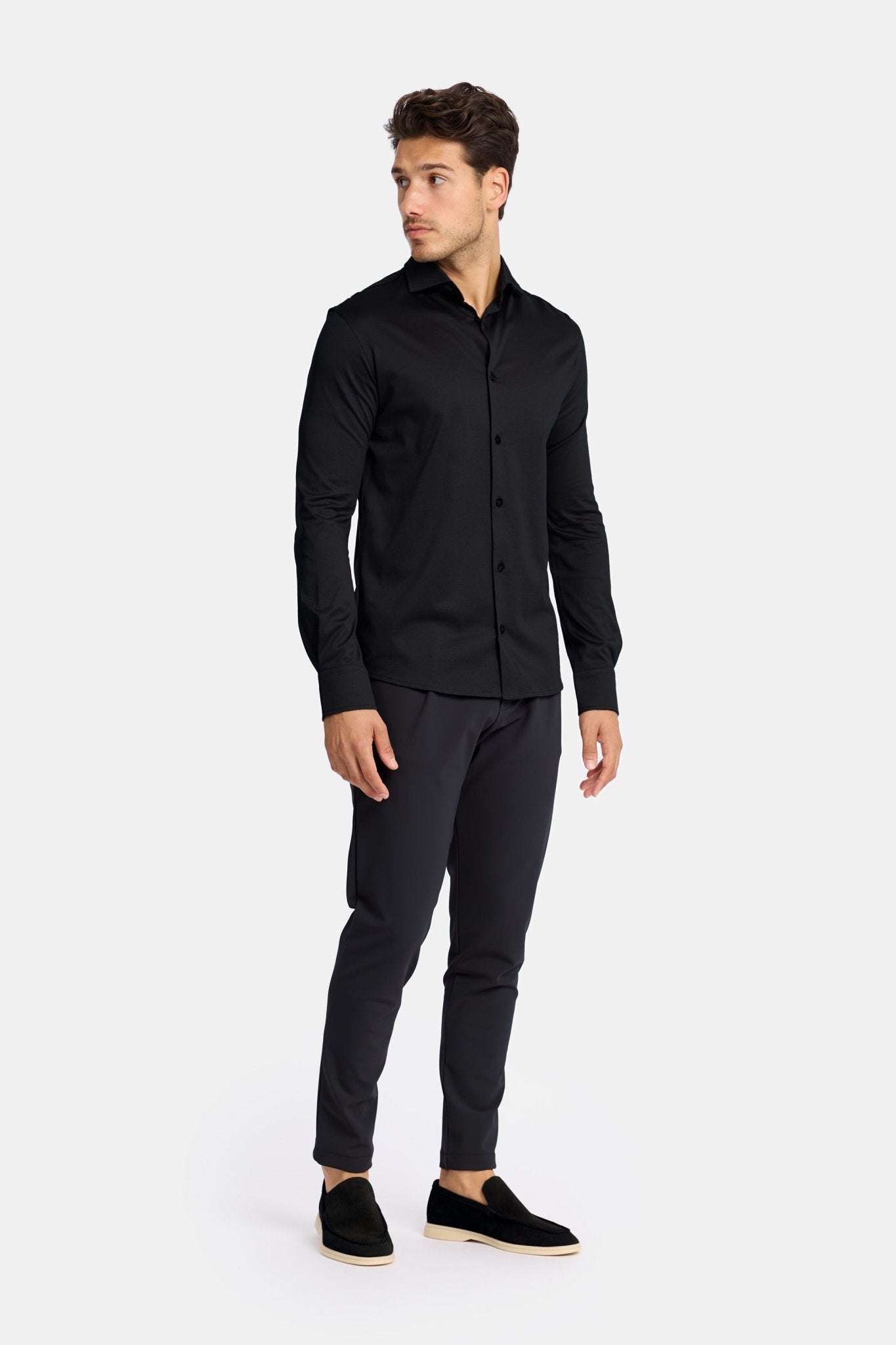 Onyx Black Formal Shirt - DIMANO