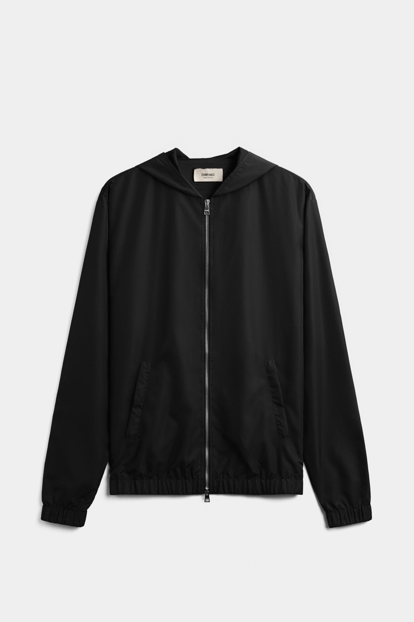 Onyx Black Hooded Blend Jacket